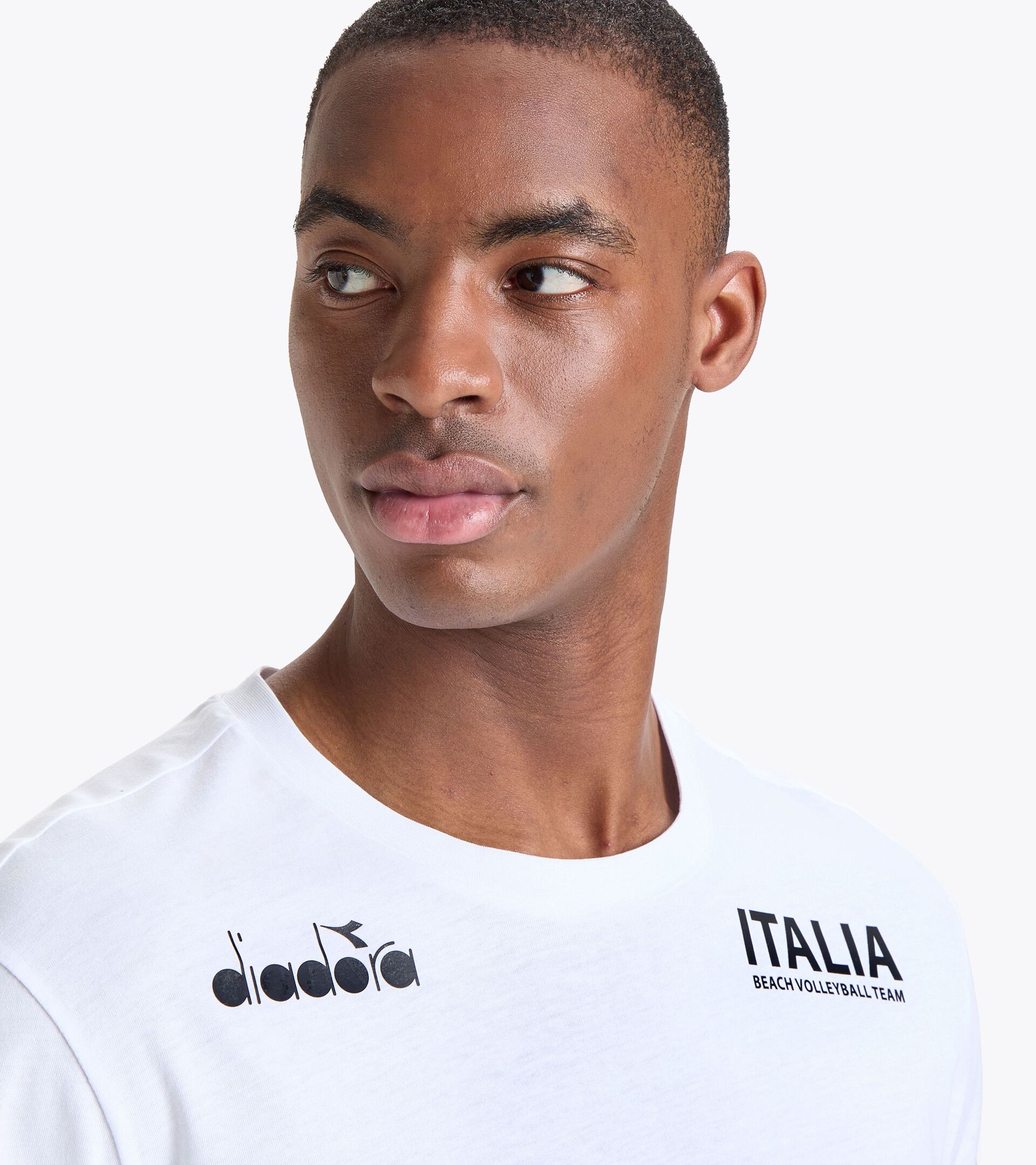 Camiseta de representación - Selección Italiana de Vóley Playa T-SHIRT RAPPRESENTANZA BV23 ITALIA BLANCO VIVO - Diadora