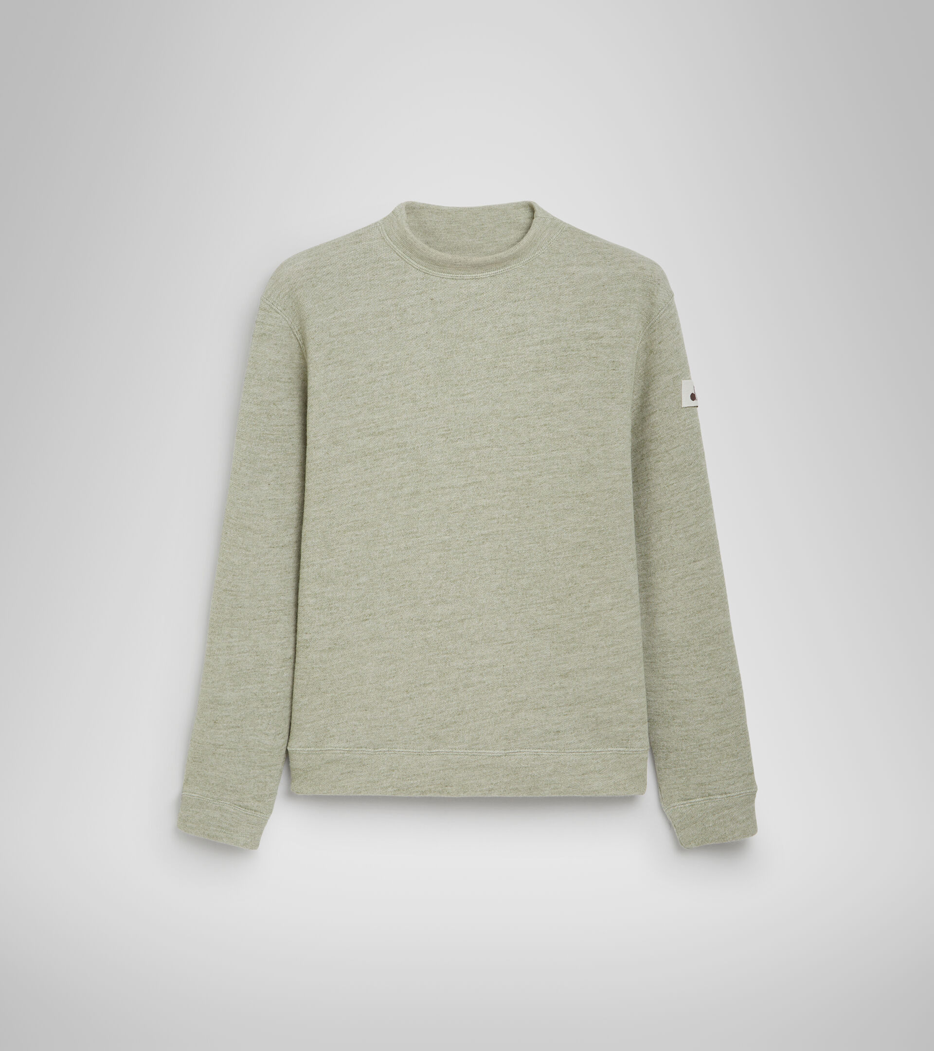Crew-neck sports sweatshirt - Women’s L. SWEATSHIRT CREW MANIFESTO 2030 DESERT SAGE MELANGE - Diadora