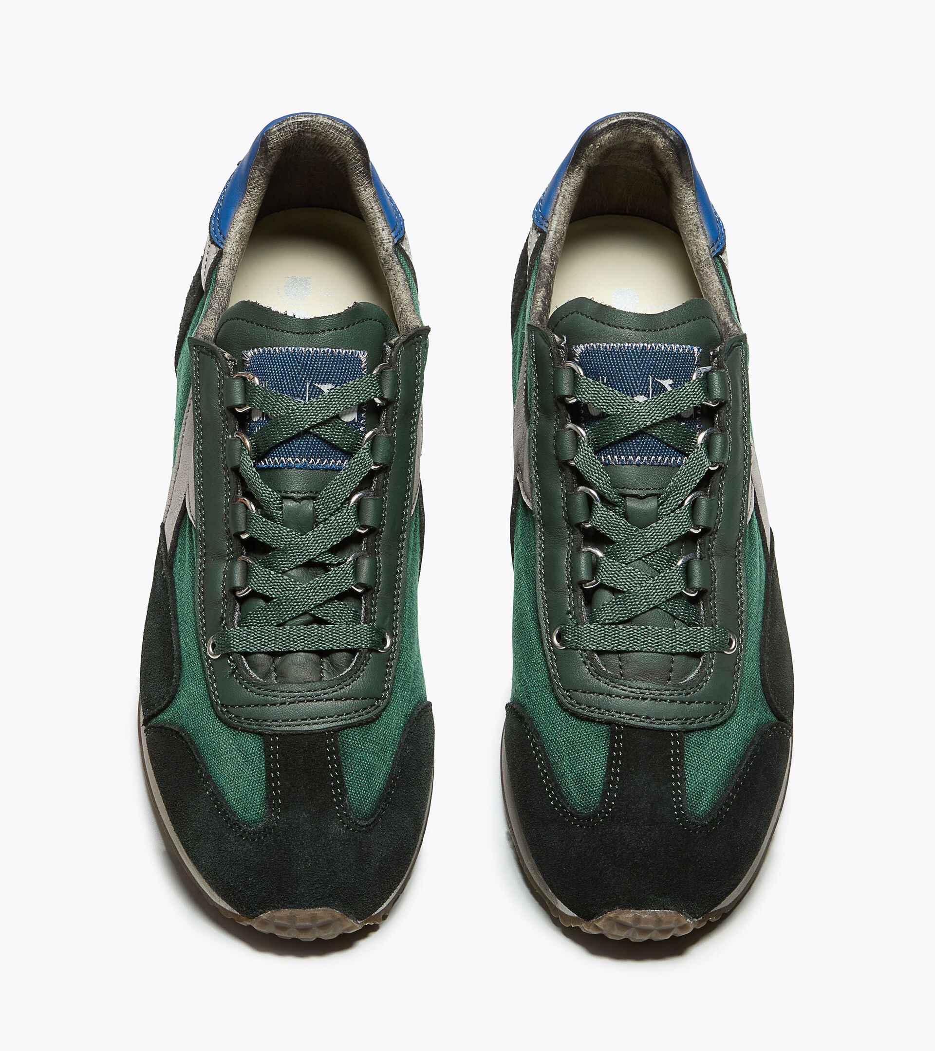 Low-profile Heritage sneaker - All-gender EQUIPE DIRTY SW EVO BOSPHORUS GREEN - Diadora