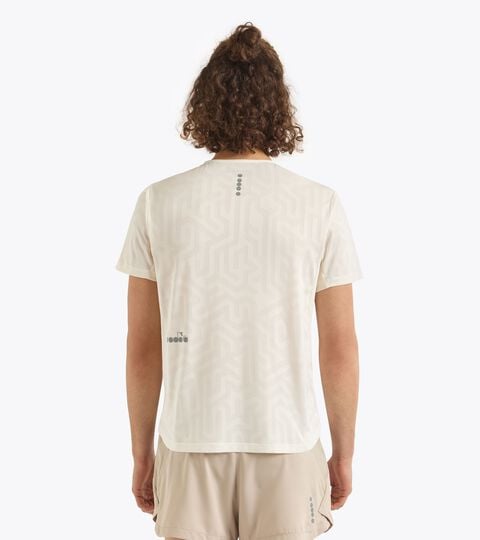 Running-T-Shirt - Leichtes Coolcore-Gewebe - Herren SUPER LIGHT SS T-SHIRT WISPERN WEISS - Diadora