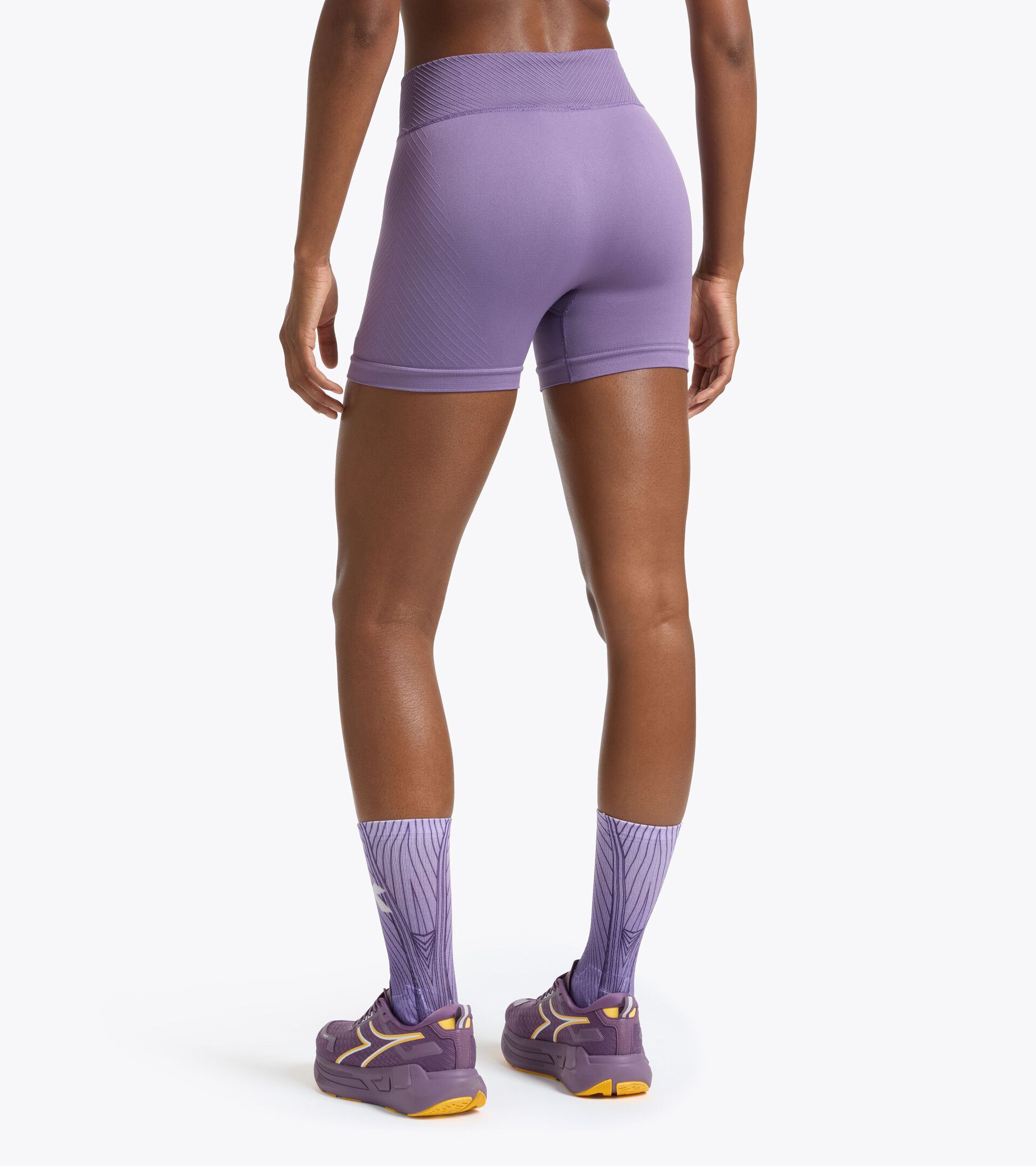 Technical shorts for temperature control -  Running - Women&rsquo;s L. SHORTER STRATOUNO VIOLET GRAPE COMPOTE - Diadora
