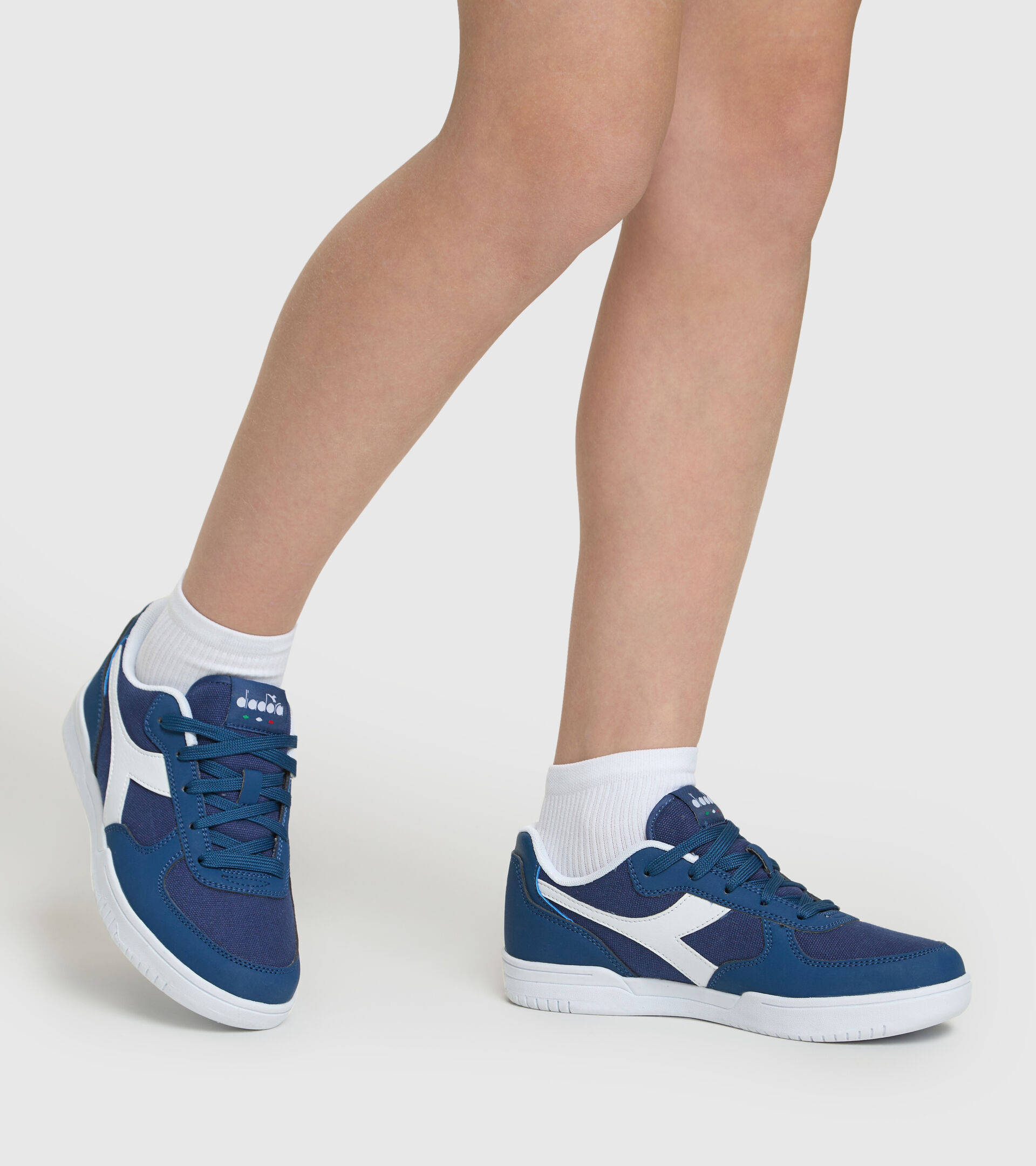 Chaussures de sport - Ado Garçon 8-16 ans RAPTOR CV GS BLEU POSEIDON/BLANC - Diadora