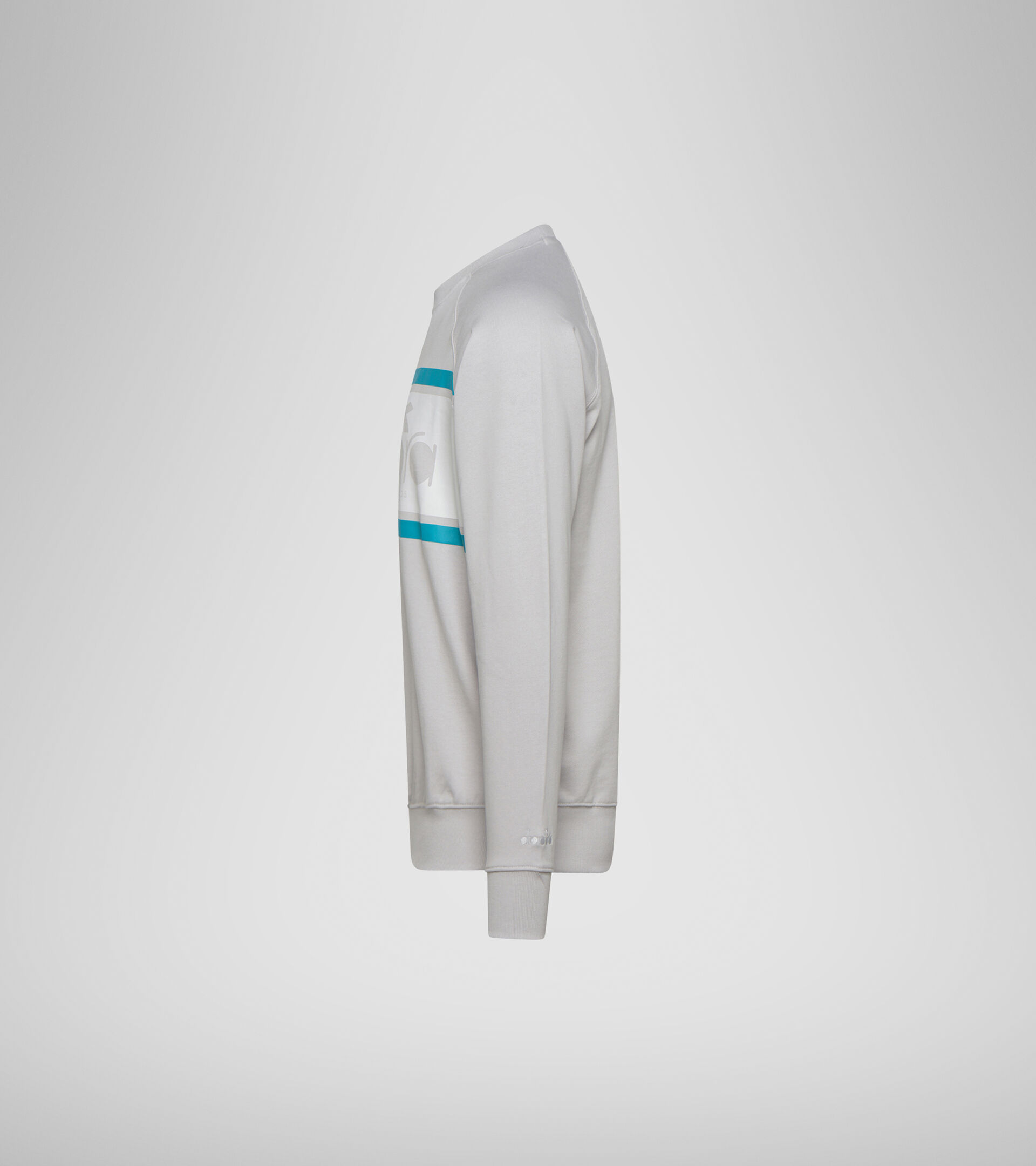 Sweatshirt with logo - Men SWEATSHIRT CREW SPECTRA OYSTER MUSHROOM - Diadora