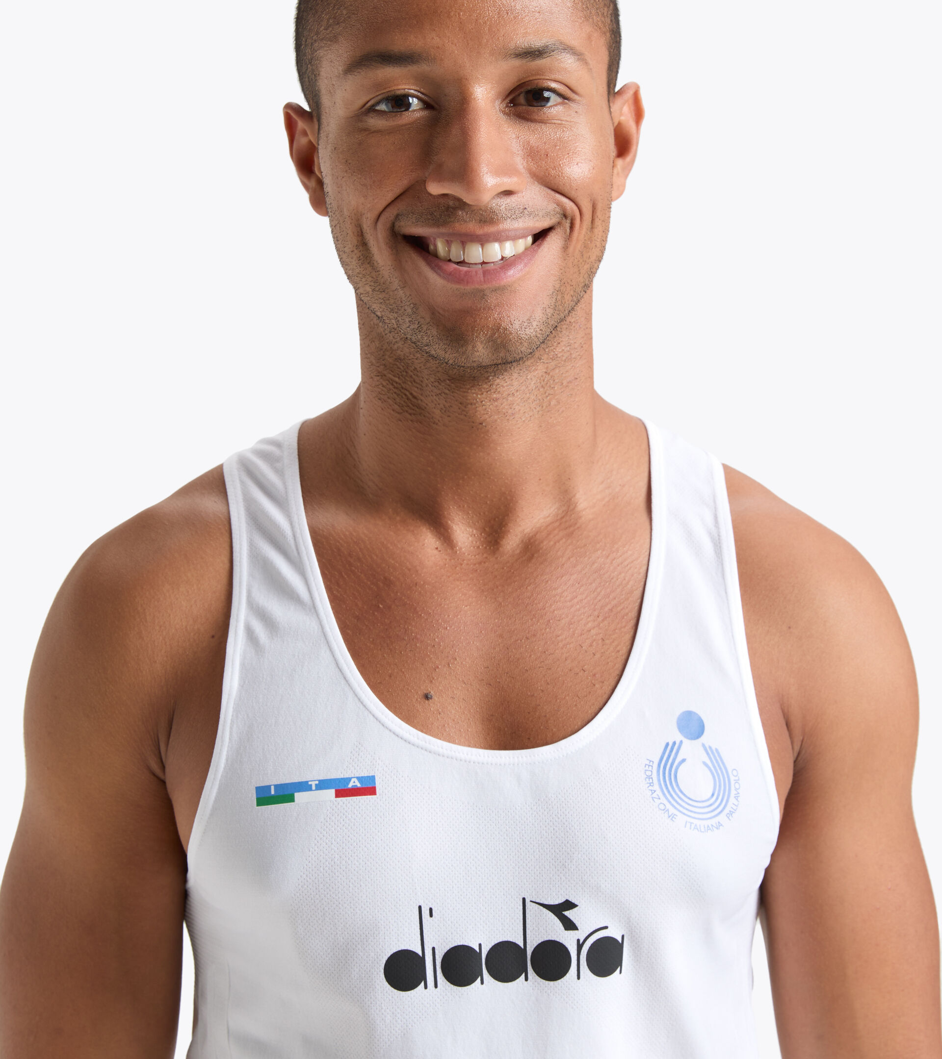 Competition tank Men - Italy National Volleyball Team CANOTTA GARA UOMO BV ITALIA OPTICAL WHITE - Diadora