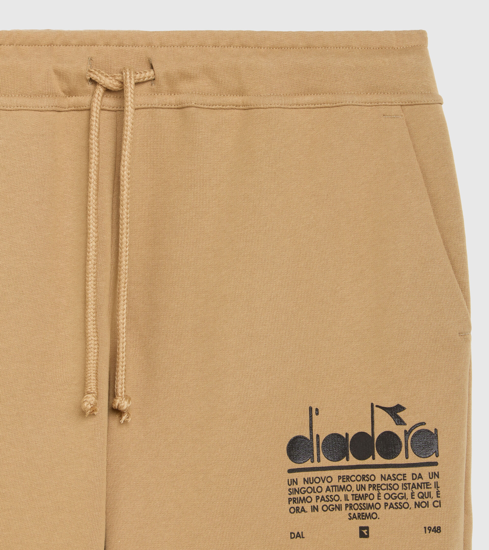 Pantalon de sport en coton - Unisexe PANT MANIFESTO BRUN CLAIR - Diadora