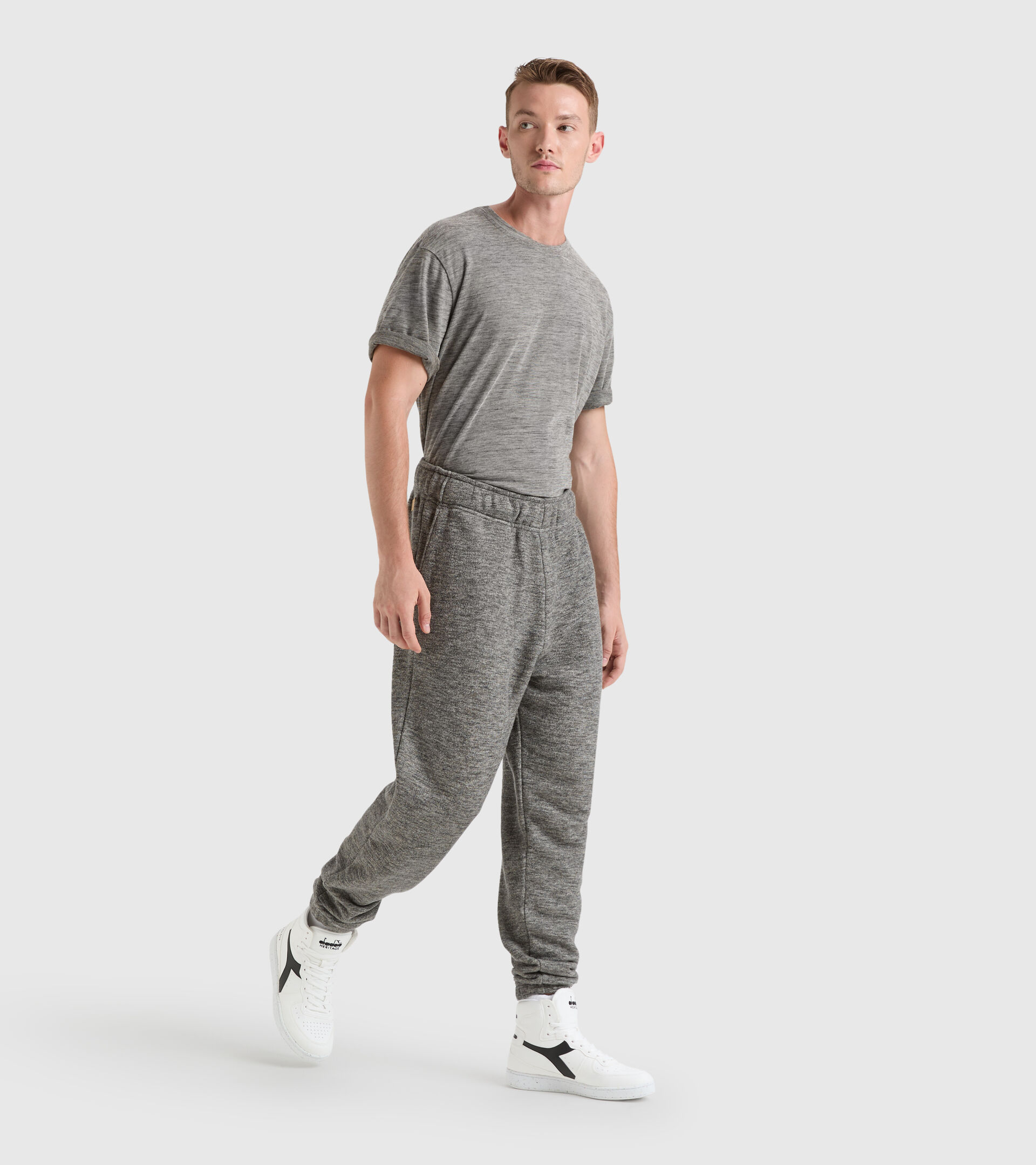 Sports trousers - Unisex PANT MANIFESTO 2030 TURKISH COFFEE MELANGE - Diadora