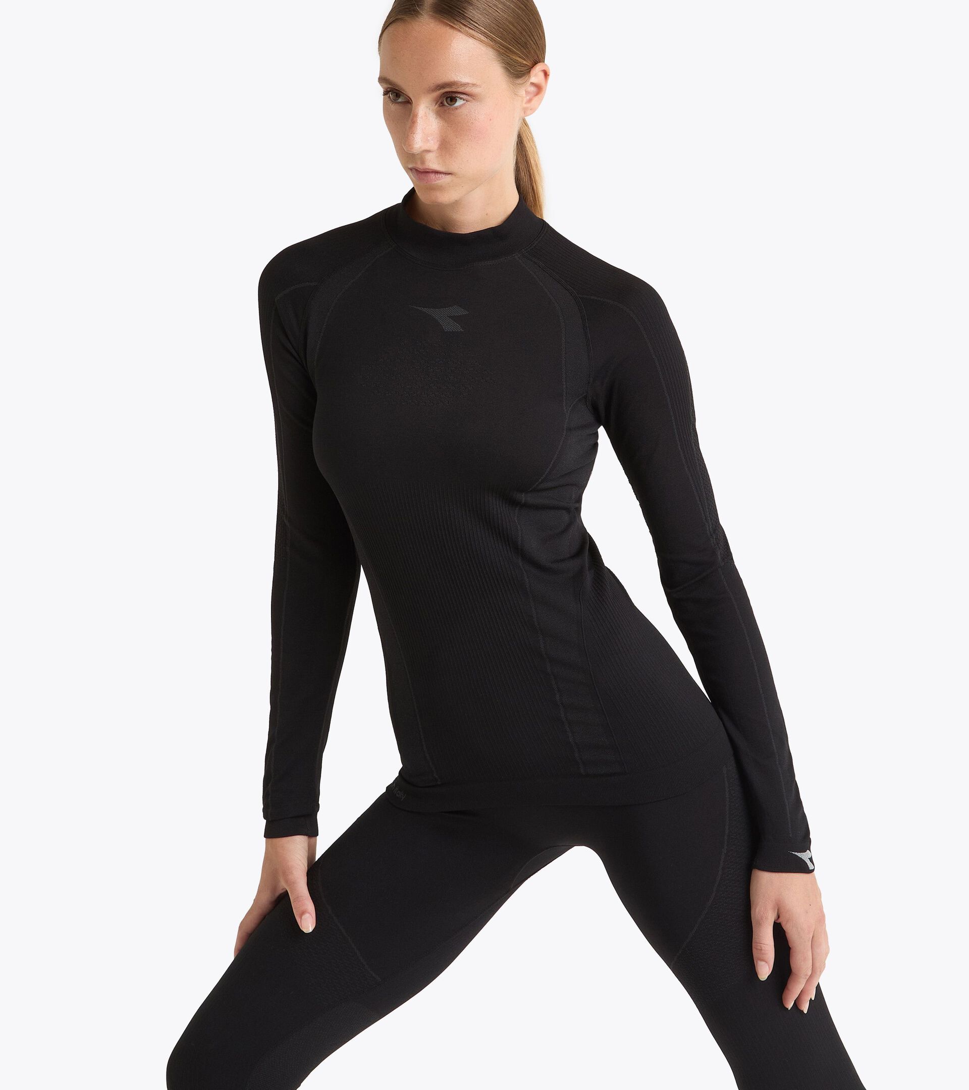 Made In Italy technical turtleneck - Running - Women’s
 L. TURTLE NECK STRATOZERO BLACK - Diadora