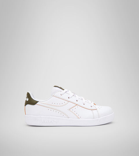 Sports shoes - Youth 8-16 years GAME P SMASH GS WHITE/BEECH - Diadora