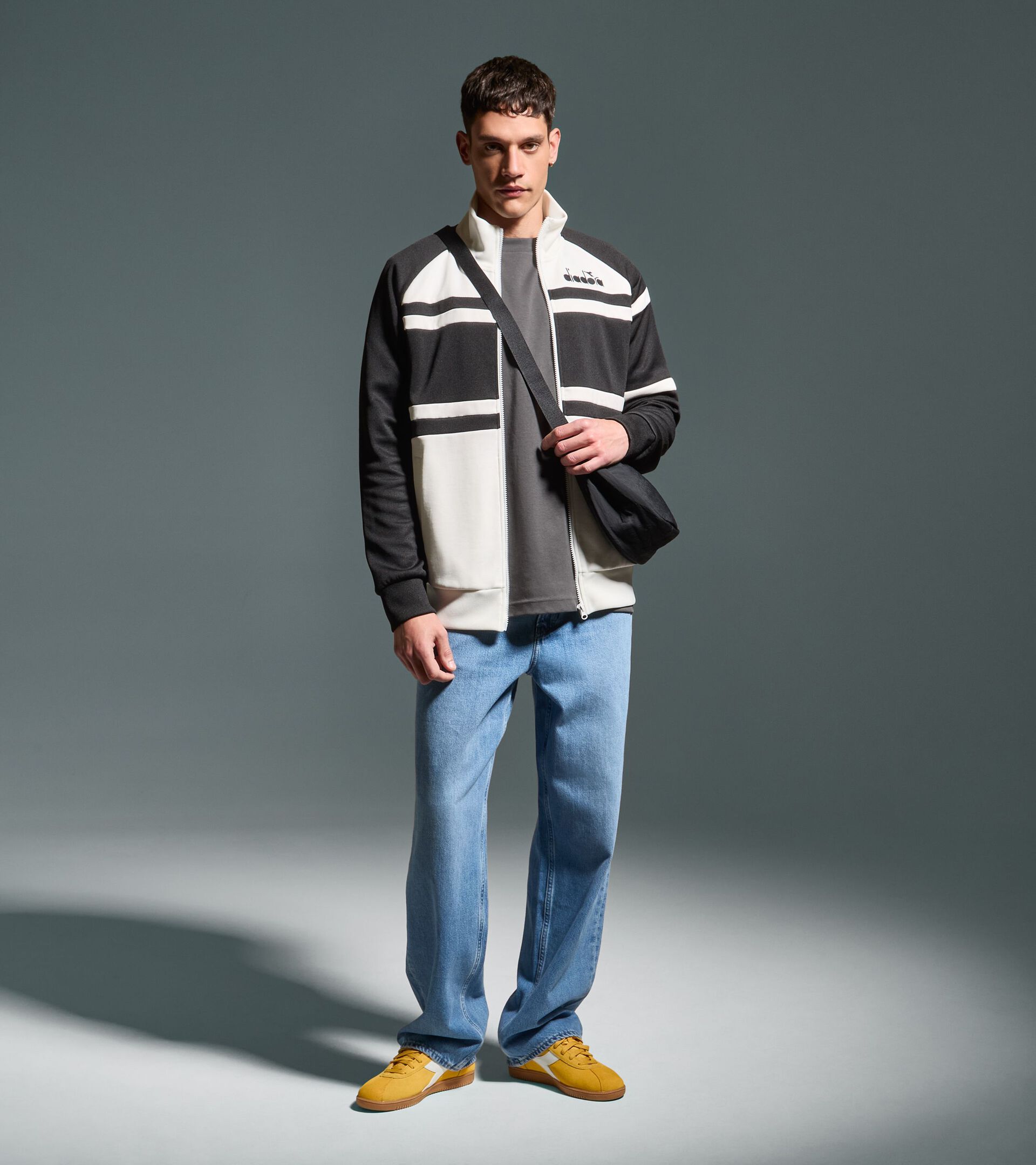 80s-inspired sports jacket - All-gender JACKET 80S OPTICAL WHITE - Diadora