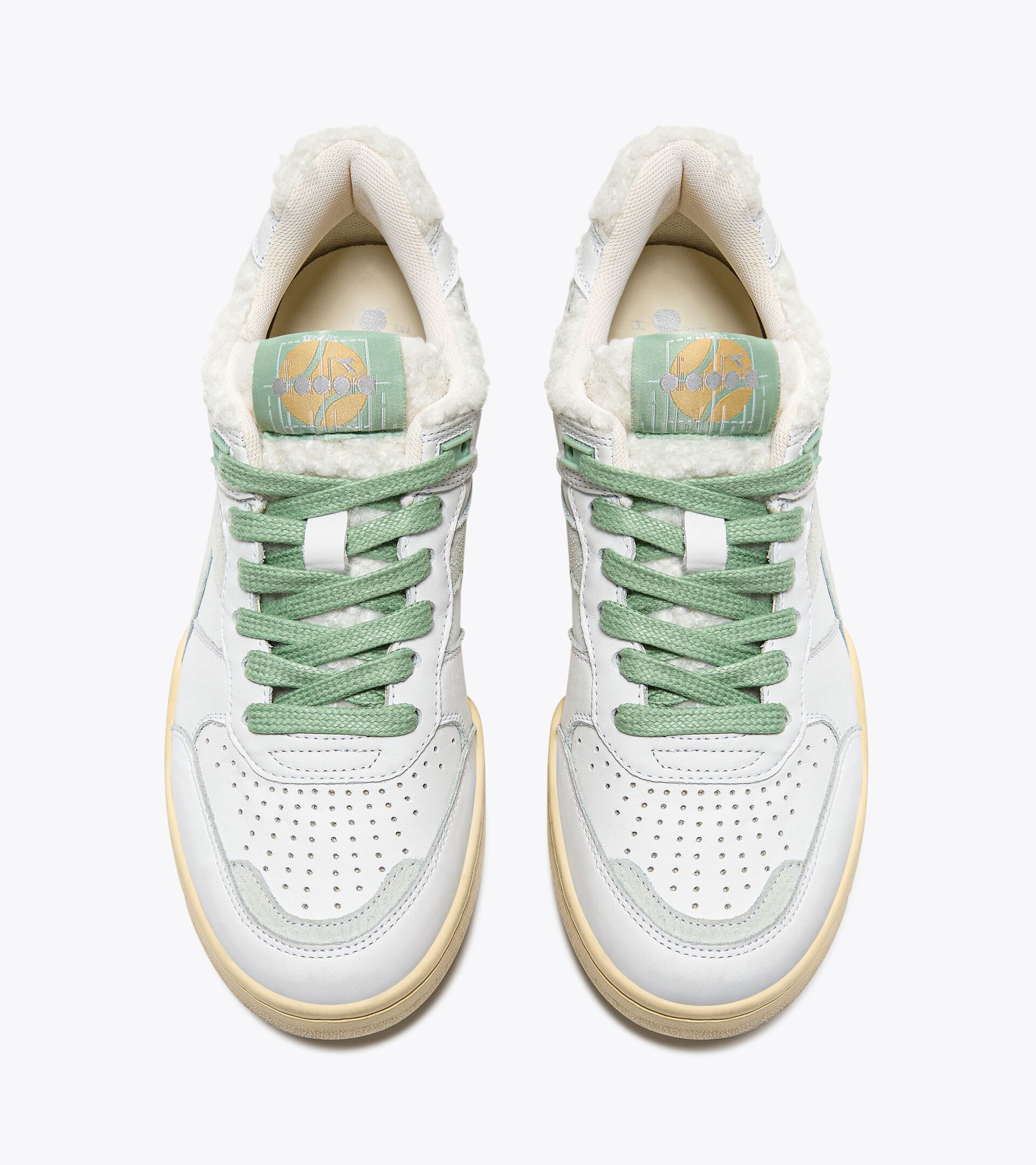 Heritage leather sneaker - Women’s B.560 CHERIE WN GREEN CAMEO - Diadora