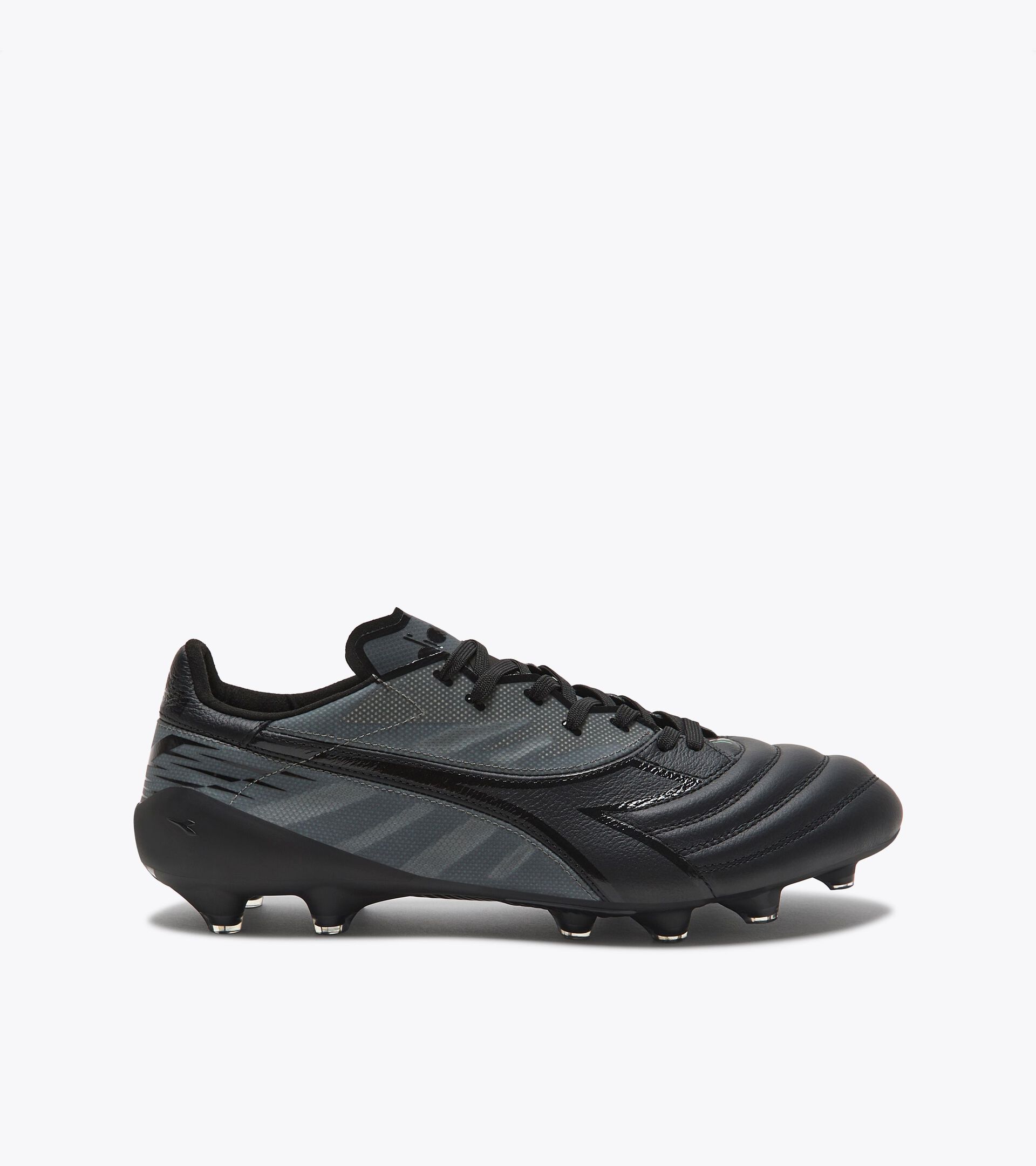 Botas de fútbol para superficies compactas - Hecho en Italia BRASIL ELITE VELOCE ITA LPX NEGRO - Diadora