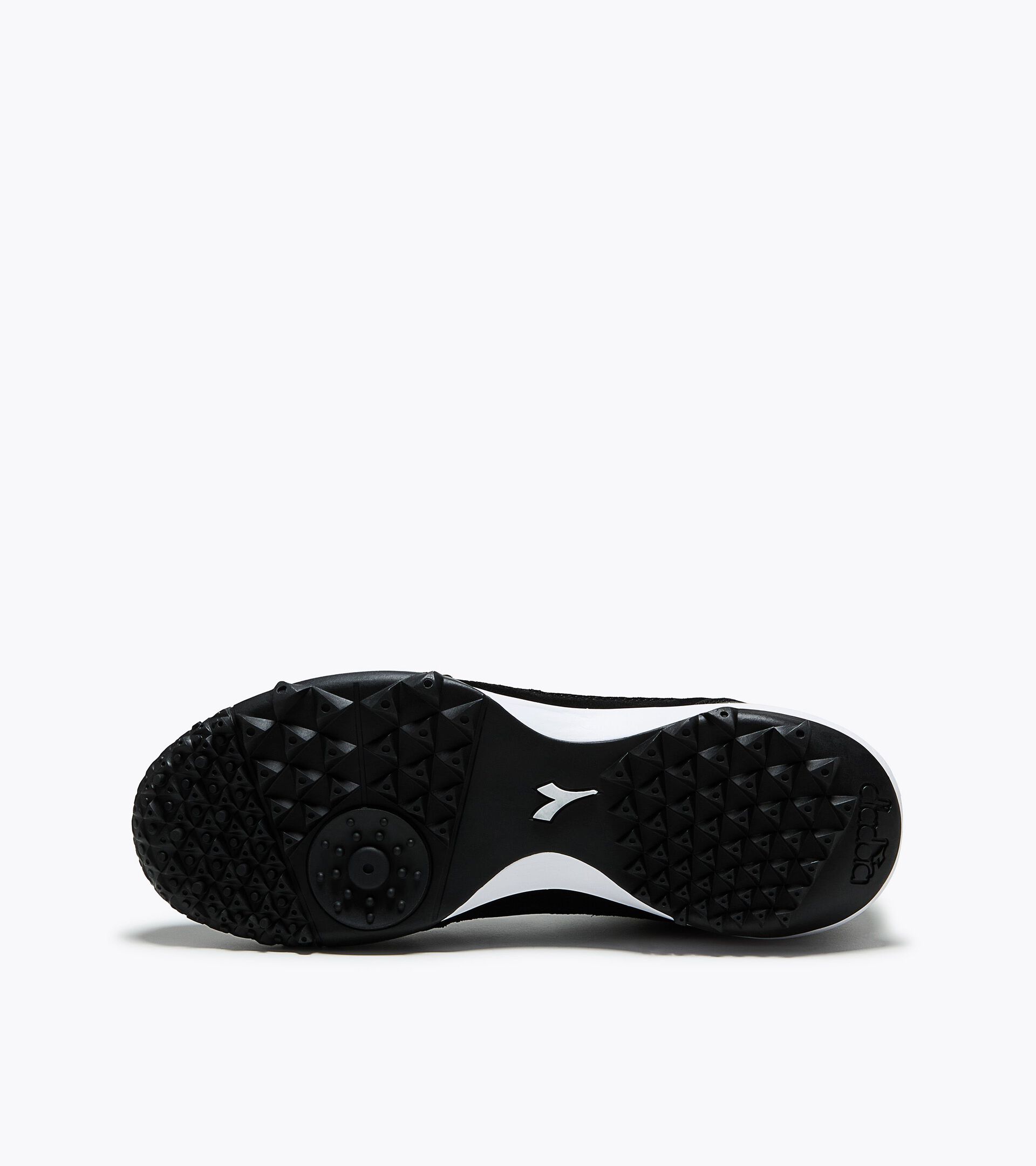 Chaussures de football pour terrains synth&eacute;tiques - Homme BRASIL CALCETTO TF NOIR/BLANC - Diadora