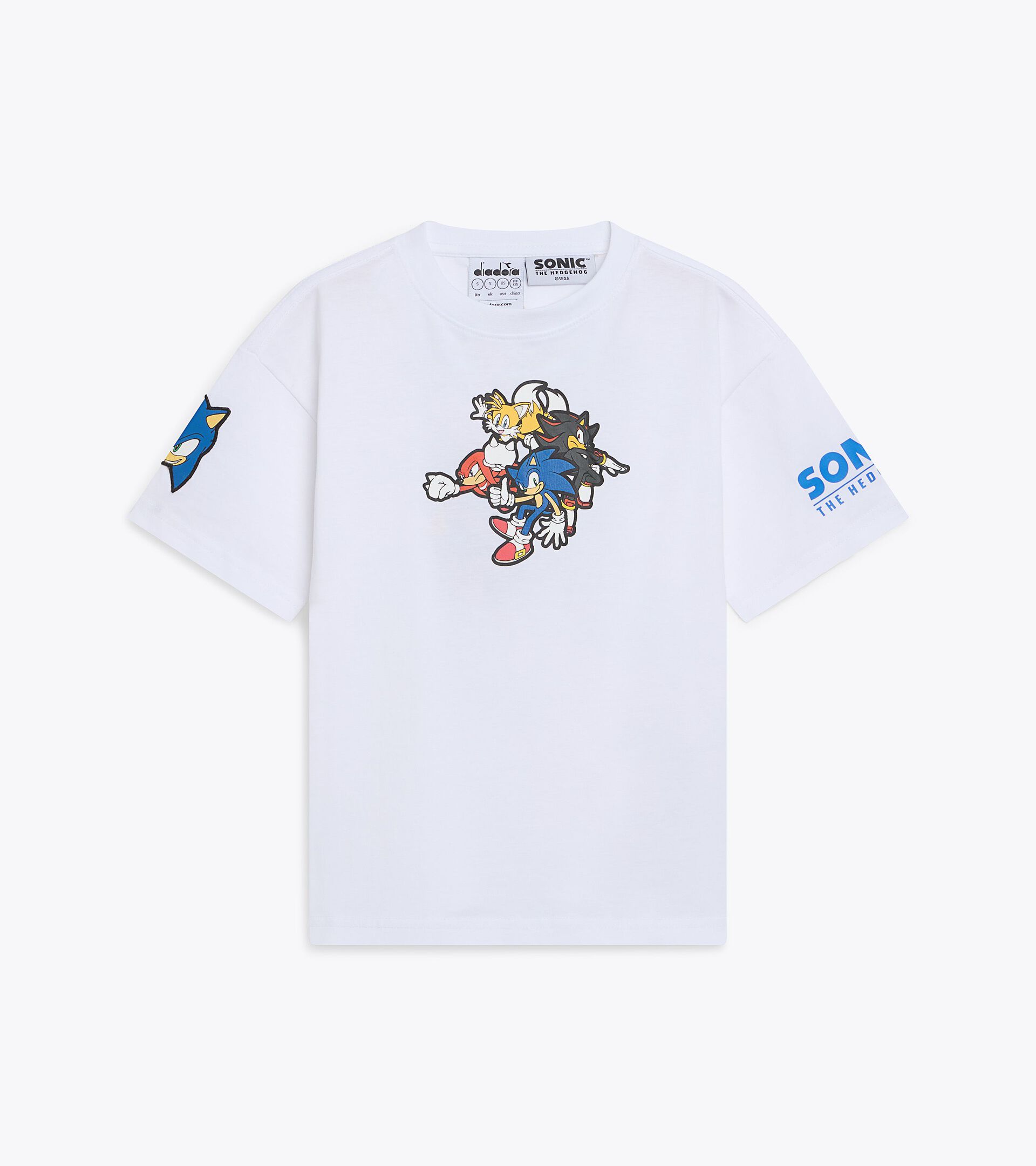 Short-sleeved T-shirt - Boys and girls JU. T-SHIRT SS SONIC SKY-BLUE FIORDALISO - Diadora