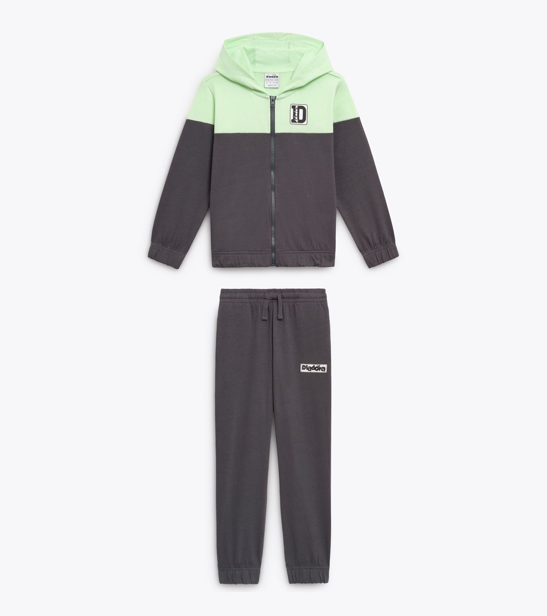 Ch&aacute;ndal deportivo - Ni&ntilde;os y ni&ntilde;as/Adolescentes 
 JU. TRACKSUIT  HD FZ ESS. SPORTS  (HJ) VERDE PATINA - Diadora