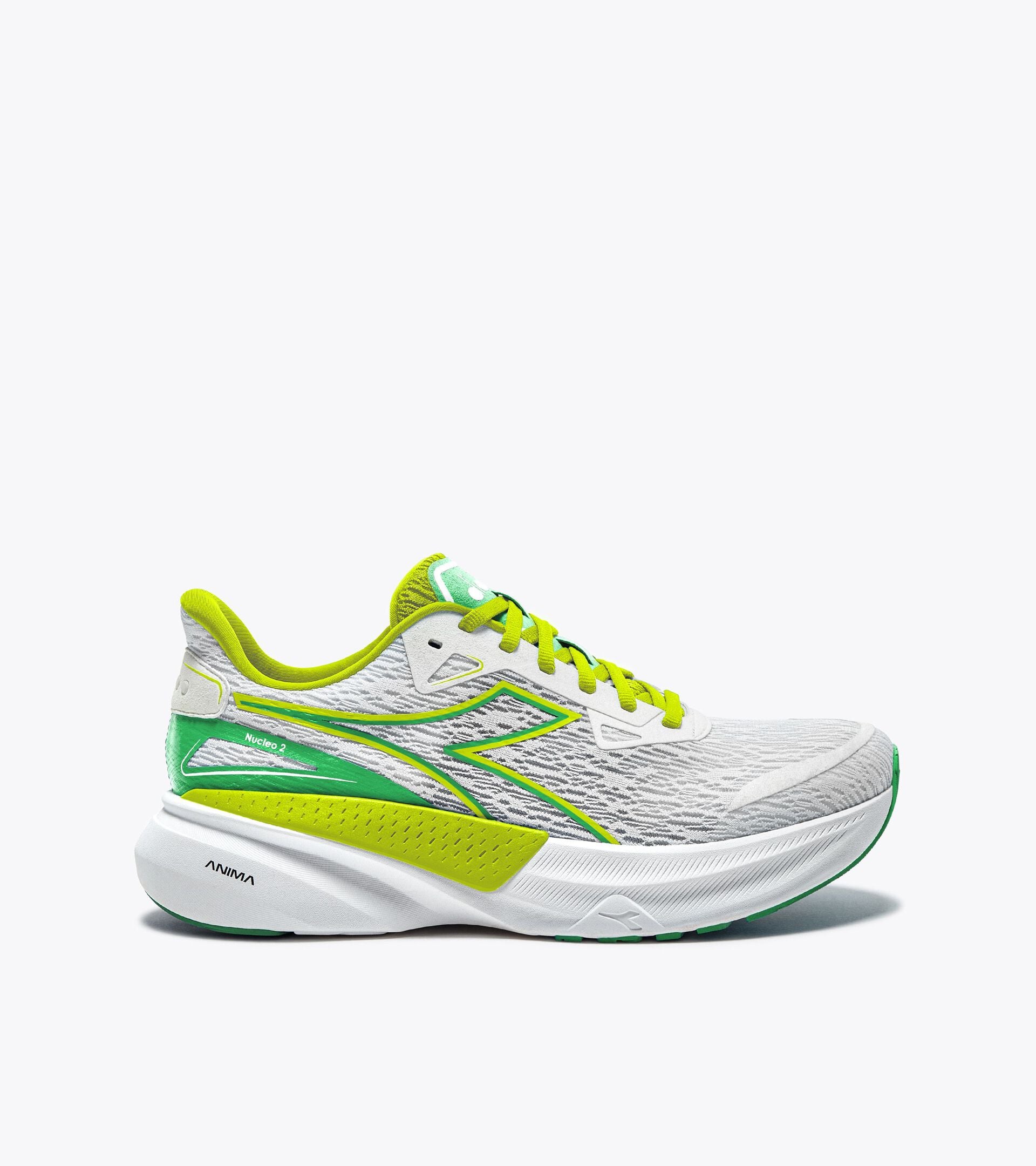 Running shoe - Comfort and stability - Women&rsquo;s NUCLEO 2 W WHITE/LIME - Diadora