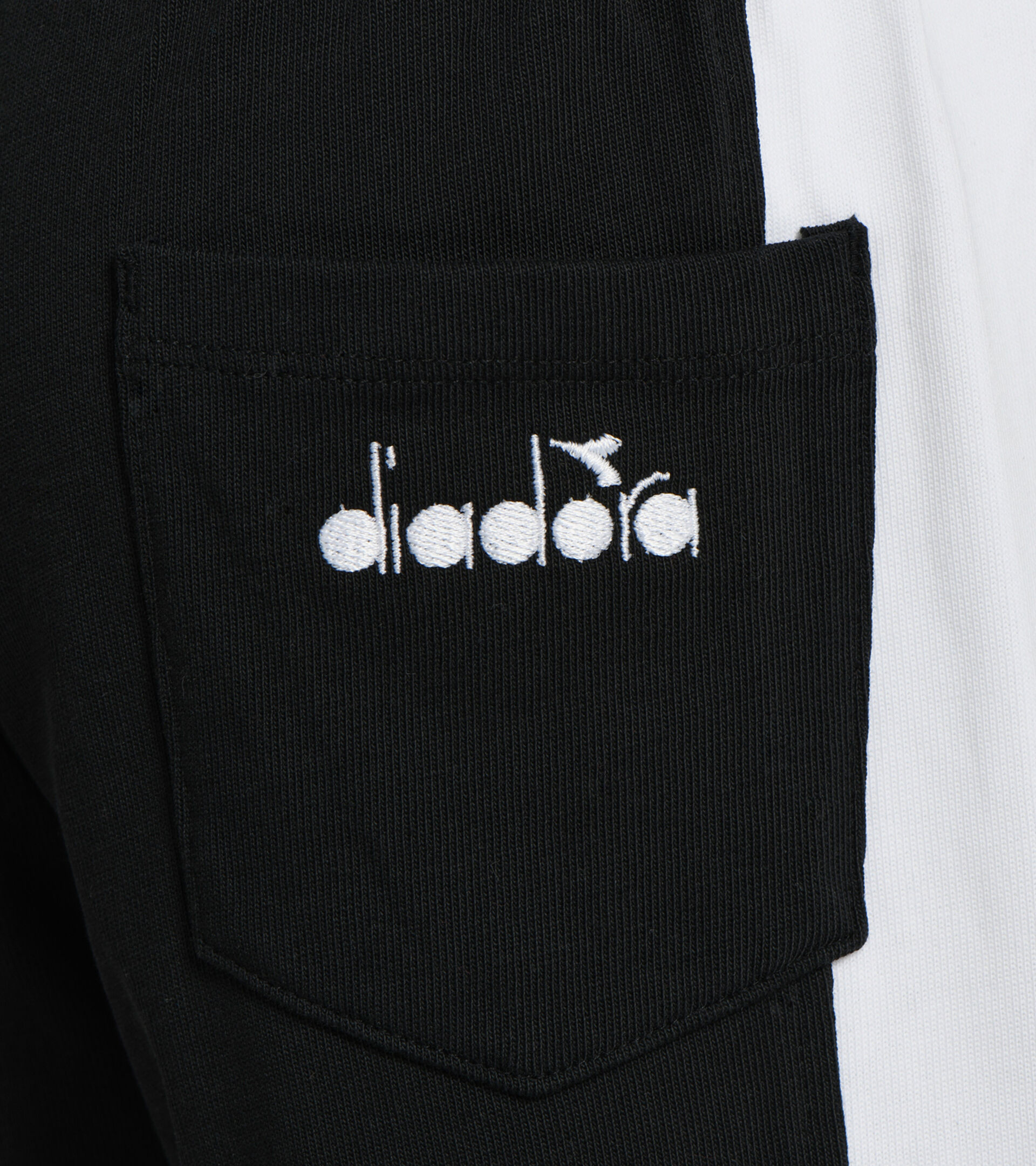 Bermuda shorts - Boys JB. BERMUDA DIADORA CLUB BLACK - Diadora