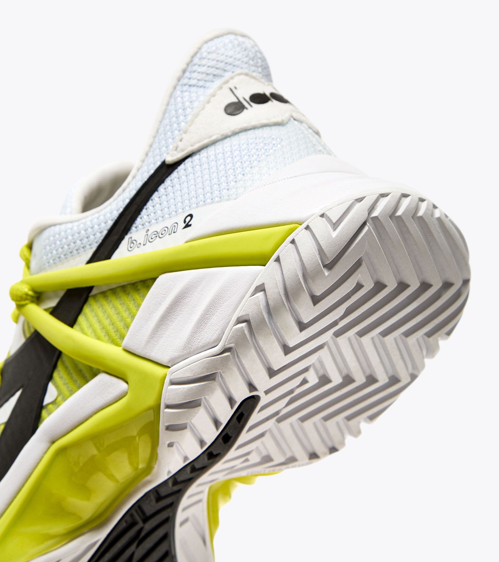 Tennis shoes for clay courts - Women B.ICON 2 W CLAY WHITE/BLACK/EVENING PRIMROSE - Diadora