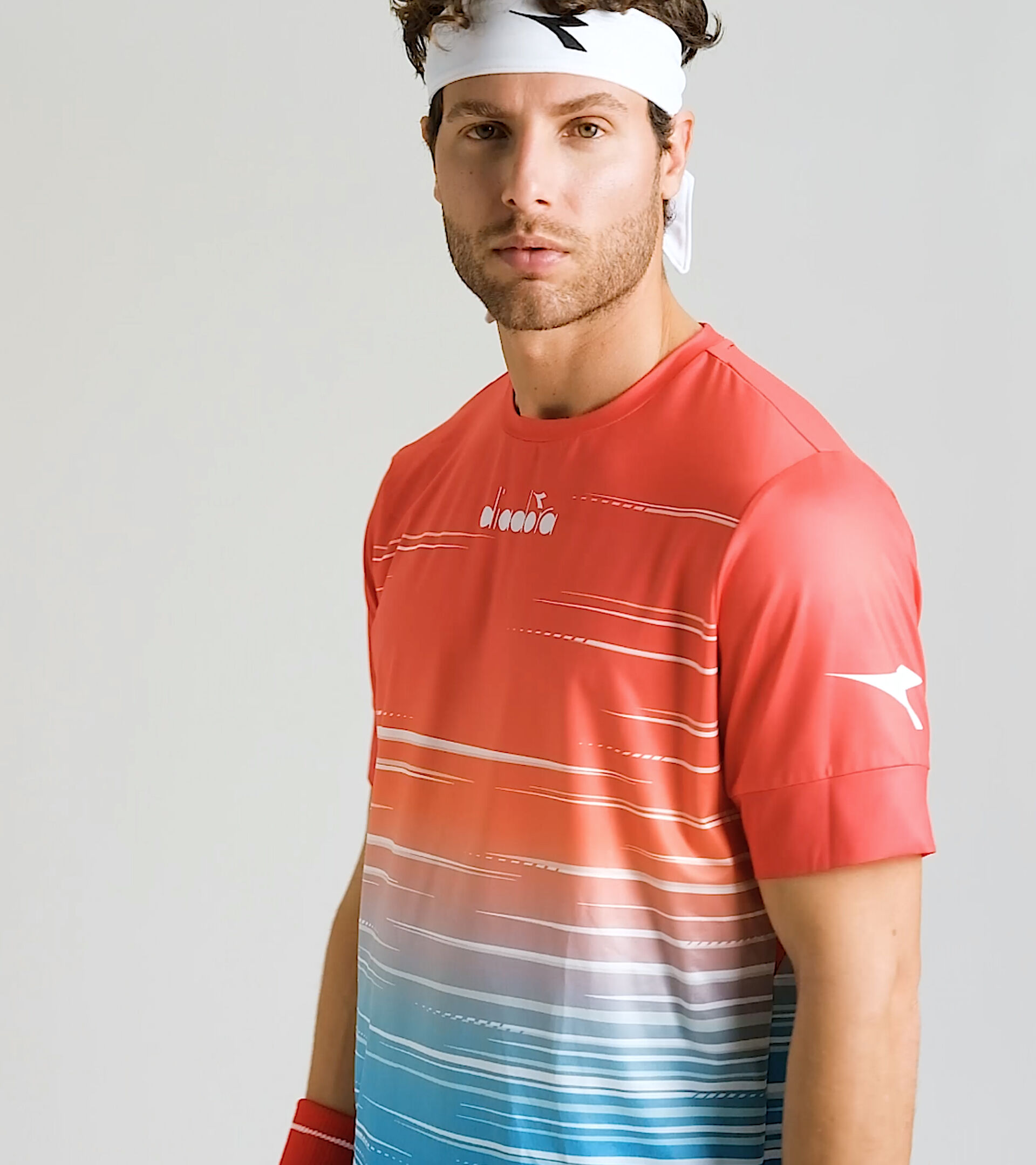 Tennis-T-Shirt - Herren SS T-SHIRT ICON LAGUNE SONNENAUFGANG - Diadora