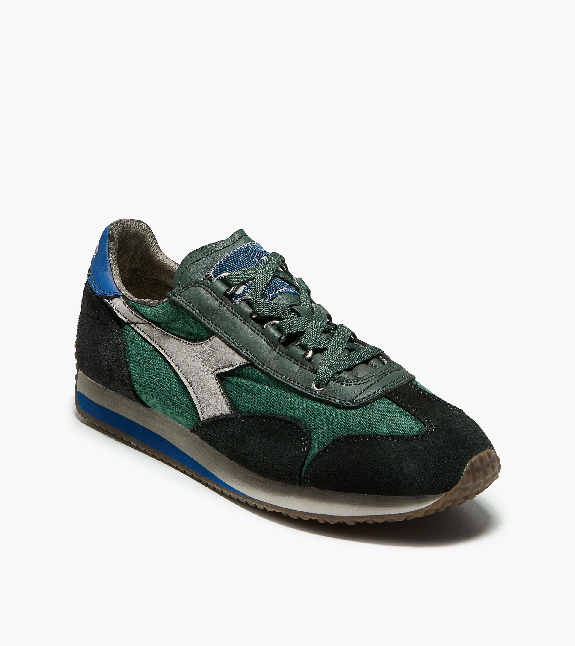 Low-profile Heritage sneaker - All-gender EQUIPE DIRTY SW EVO BOSPHORUS GREEN - Diadora