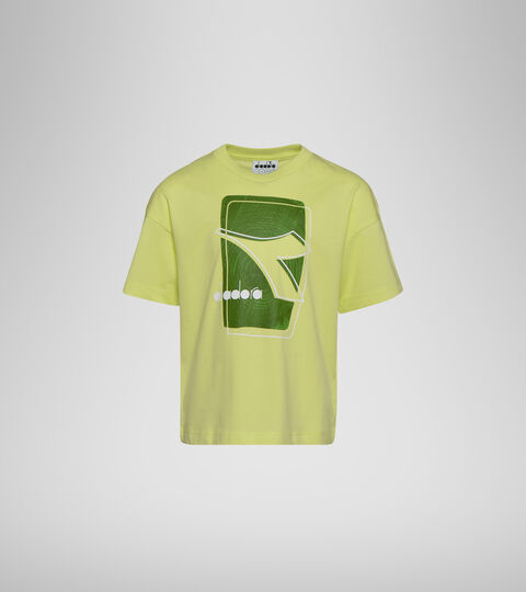 T-shirt with logo - Boys and girls JU. T-SHIRT SS ELEMENTS GREEN SUNNY LIME - Diadora
