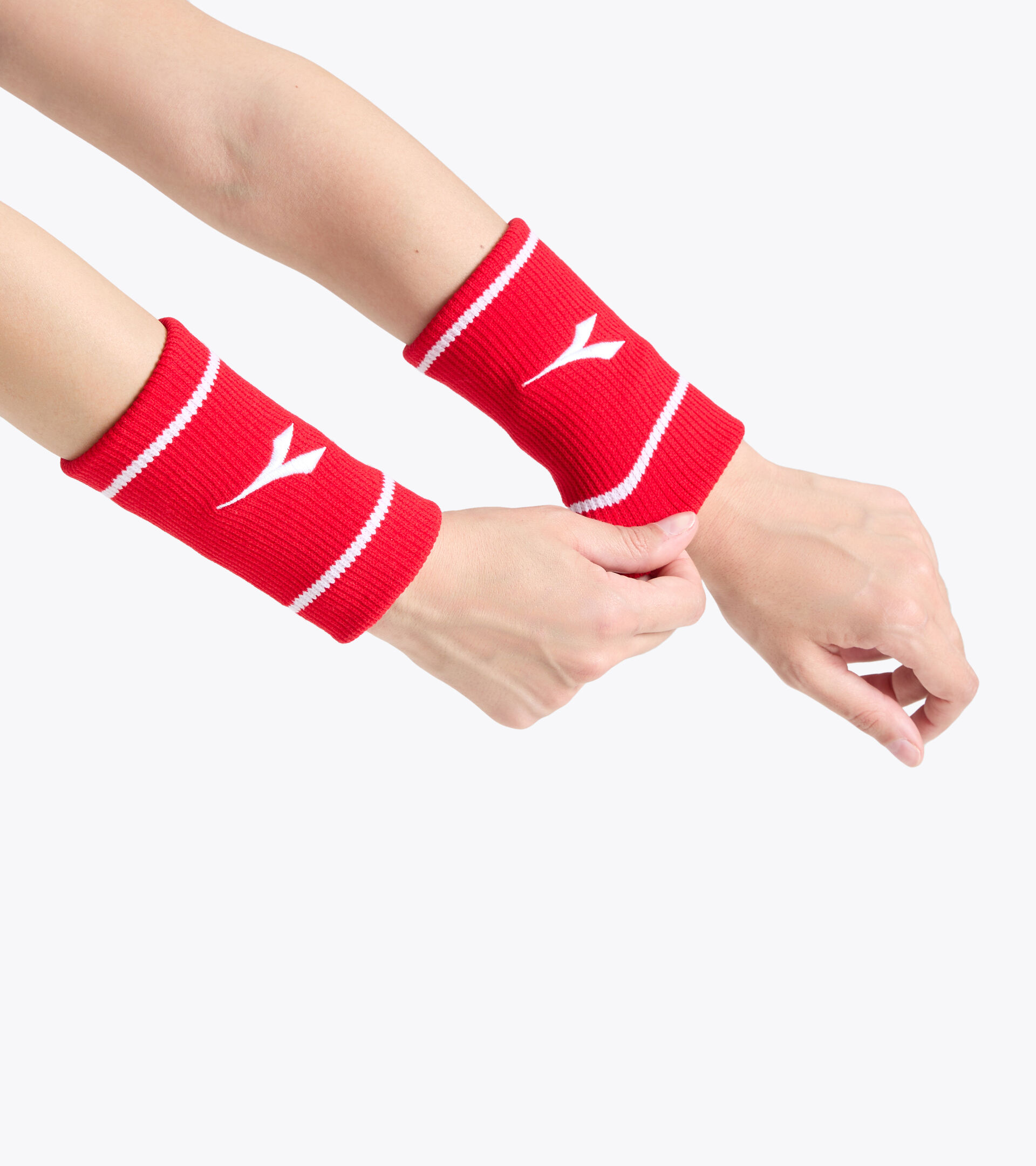 Poignets de tennis WRISTBANDS WIDE LOGO ROUGE ARDENT - Diadora