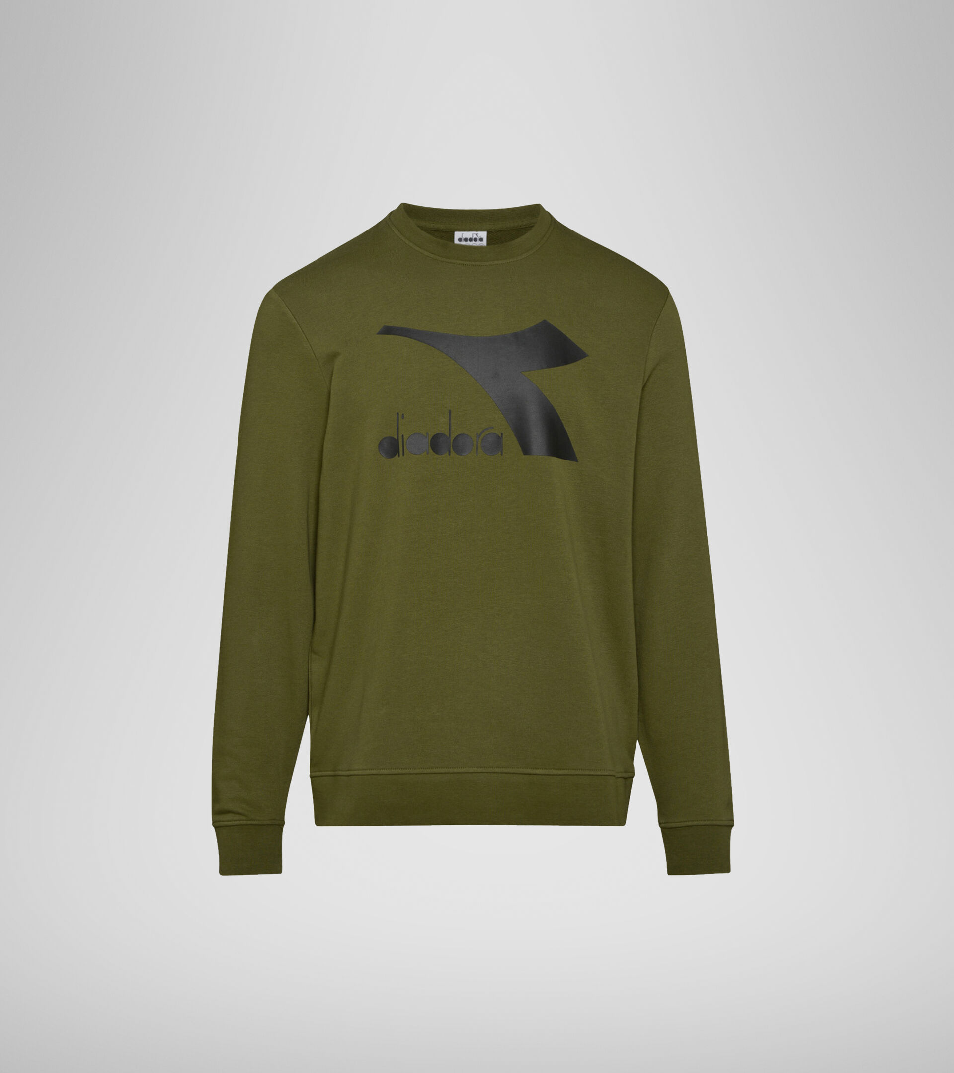Crew-neck sweatshirt - Men SWEATSHIRT CREW LOGO CHROMIA WINTER MOSS - Diadora