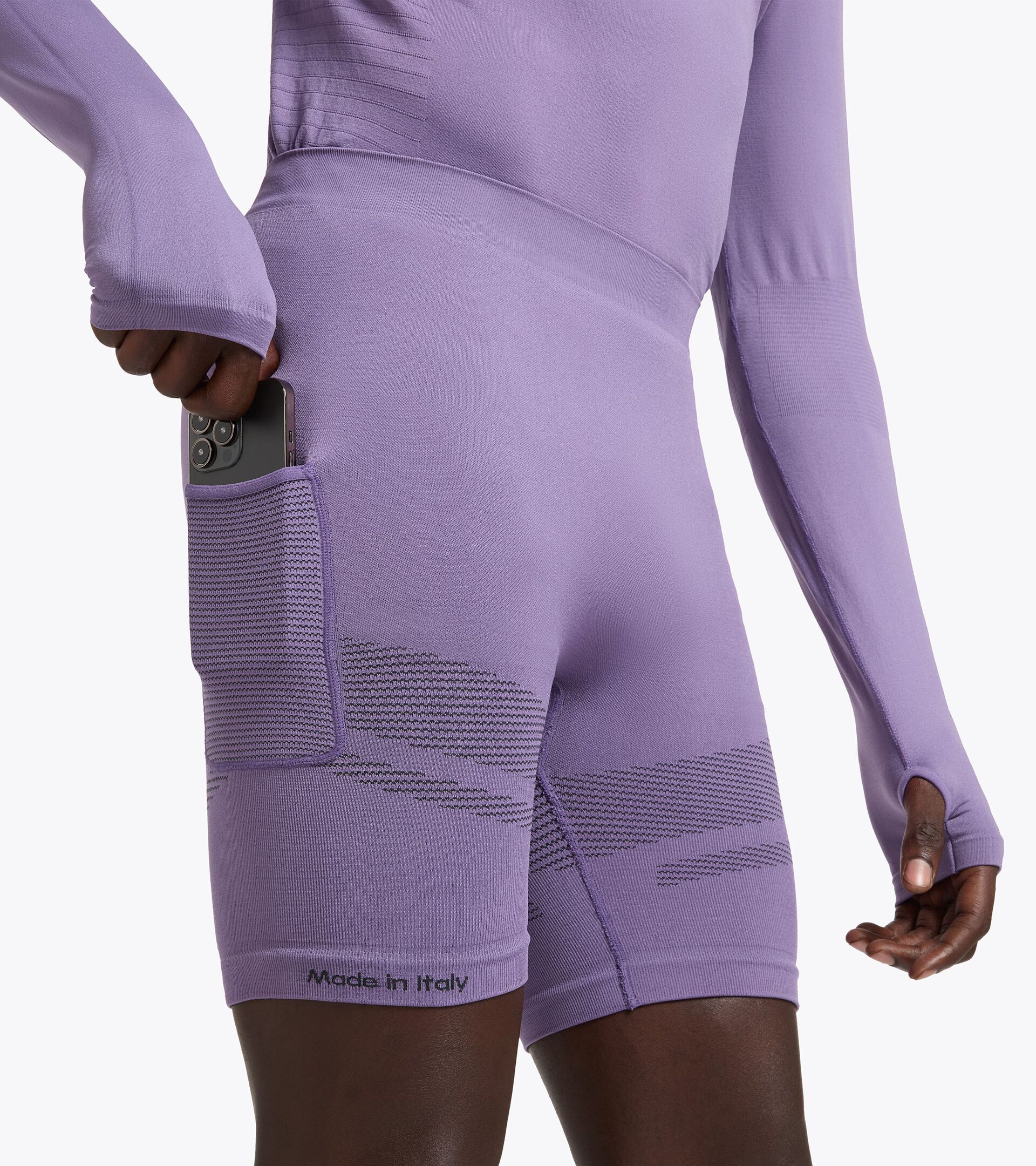 Technical shorts for temperature control -  Running - Men&rsquo;s SHORTER STRATOUNO VIOLET GRAPE COMPOTE - Diadora