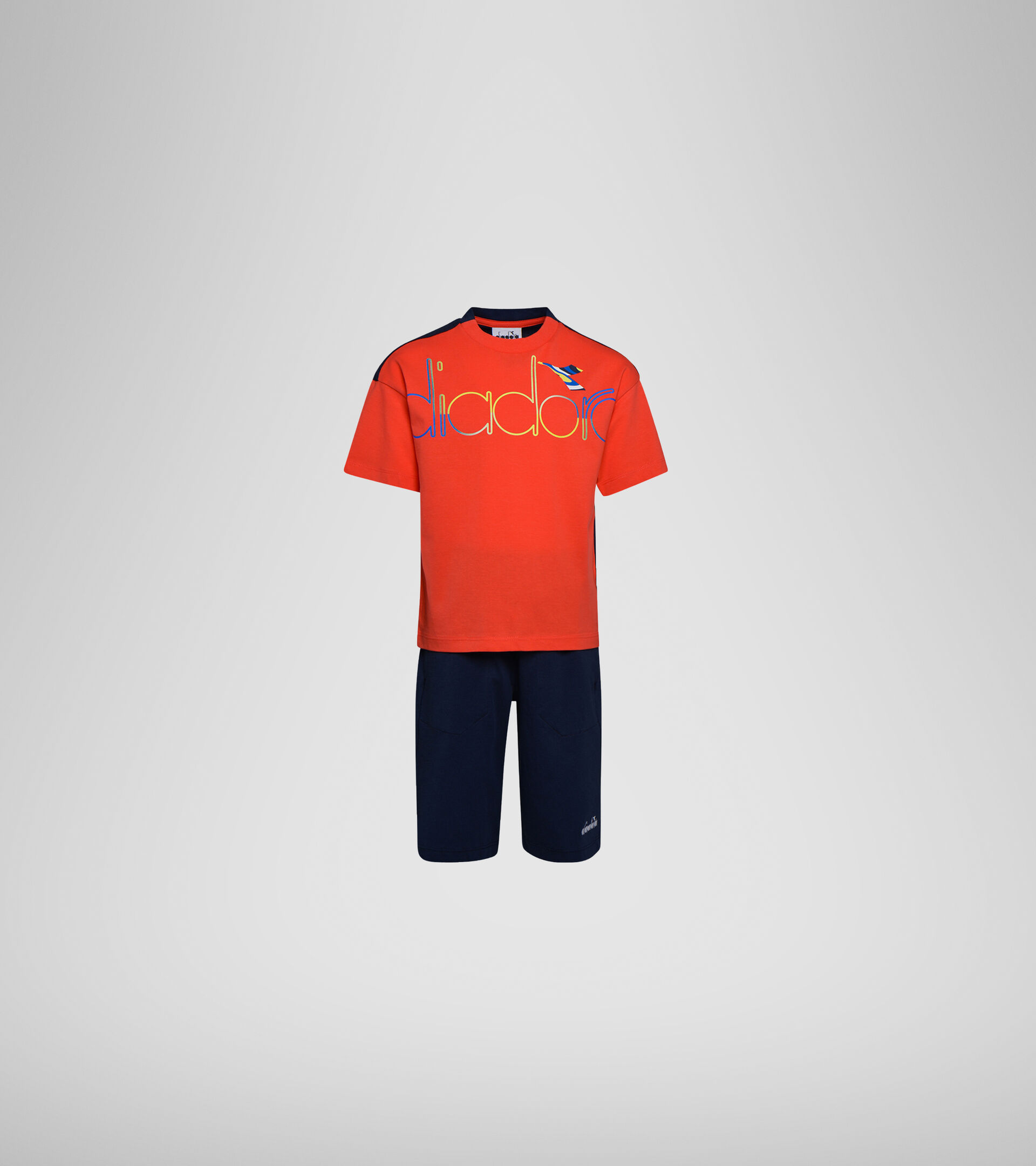 Apparel Sport BAMBINO JB. SET SS SPOTLIGHT POPPY RED Diadora