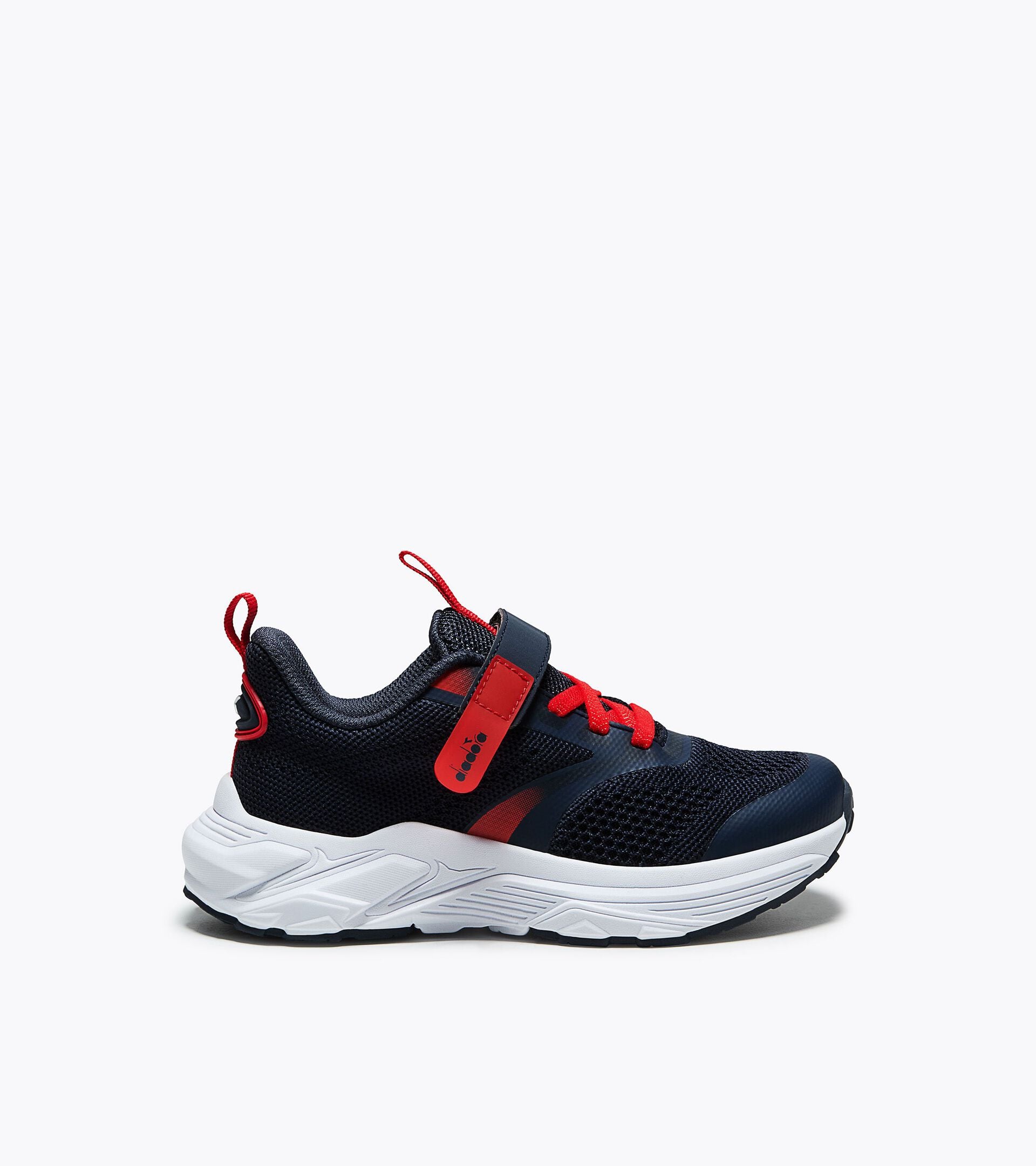 Running shoe - Double lacing system - Junior
 SNIPE 4 JR BLUE CORSAIR/WHITE/FIERY RED - Diadora