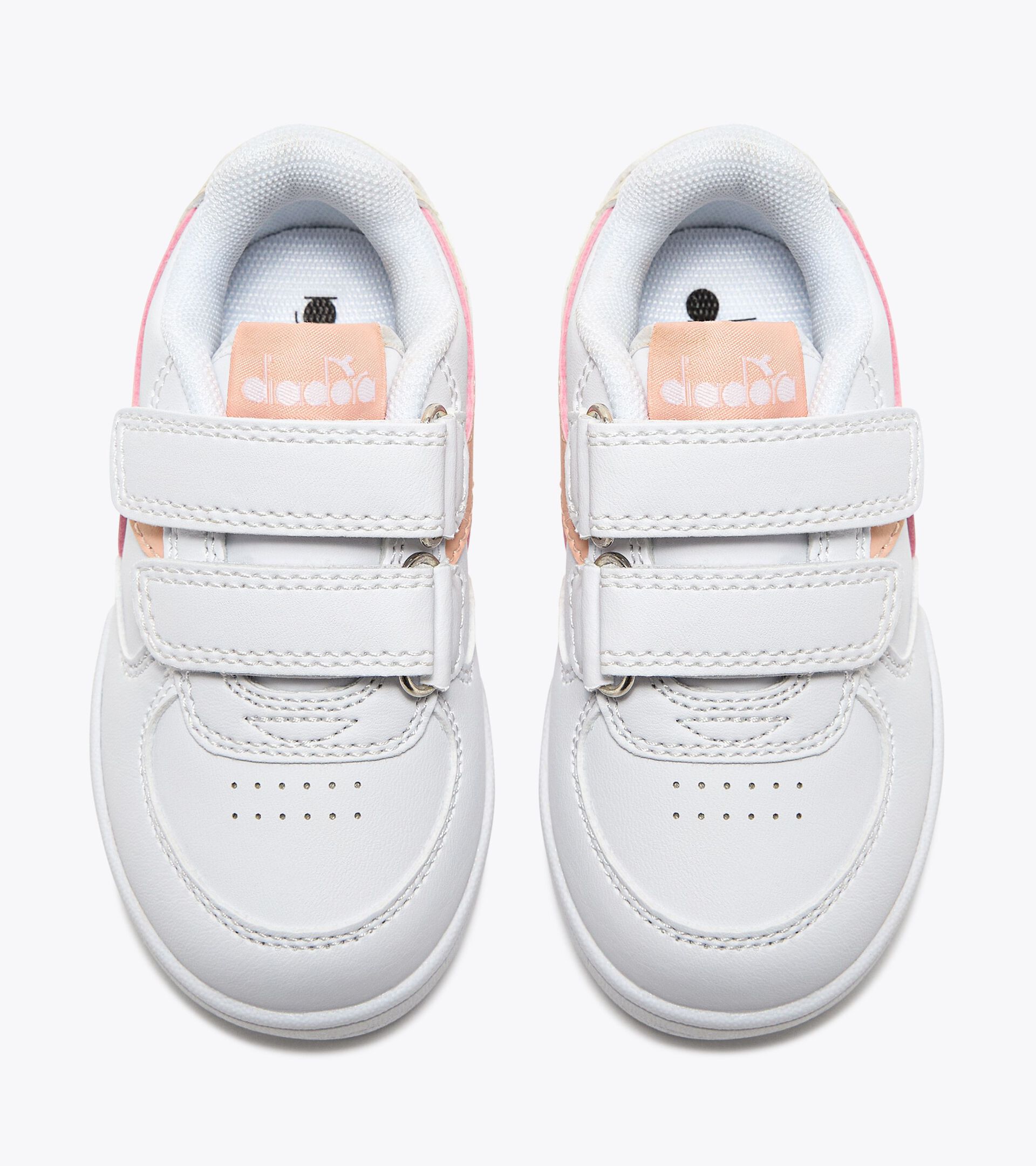 Sports shoes - Toddlers 1-4 years RAPTOR LOW TD WHITE/PEACH PARFAIT - Diadora