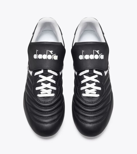 BRASIL OG LT T MPH, BLACK /WHITE Calcio boots for soft and wet grounds BRASIL OG LT T MPH BLACK /WHITE - Diadora