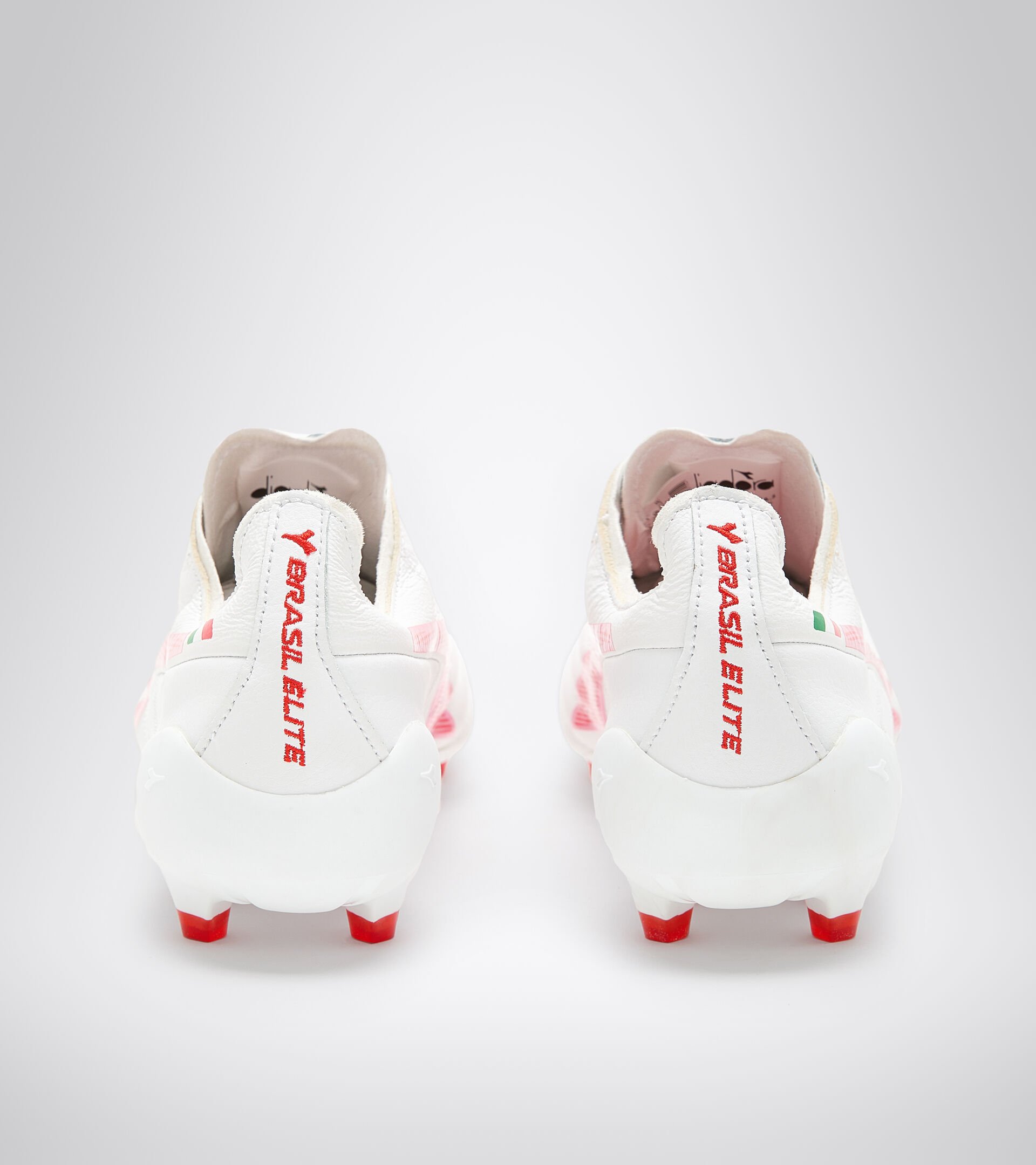 Football boots Made in Italy - Men BRASIL ELITE2 TECH ITA LPX WHITE/MILANO RED - Diadora