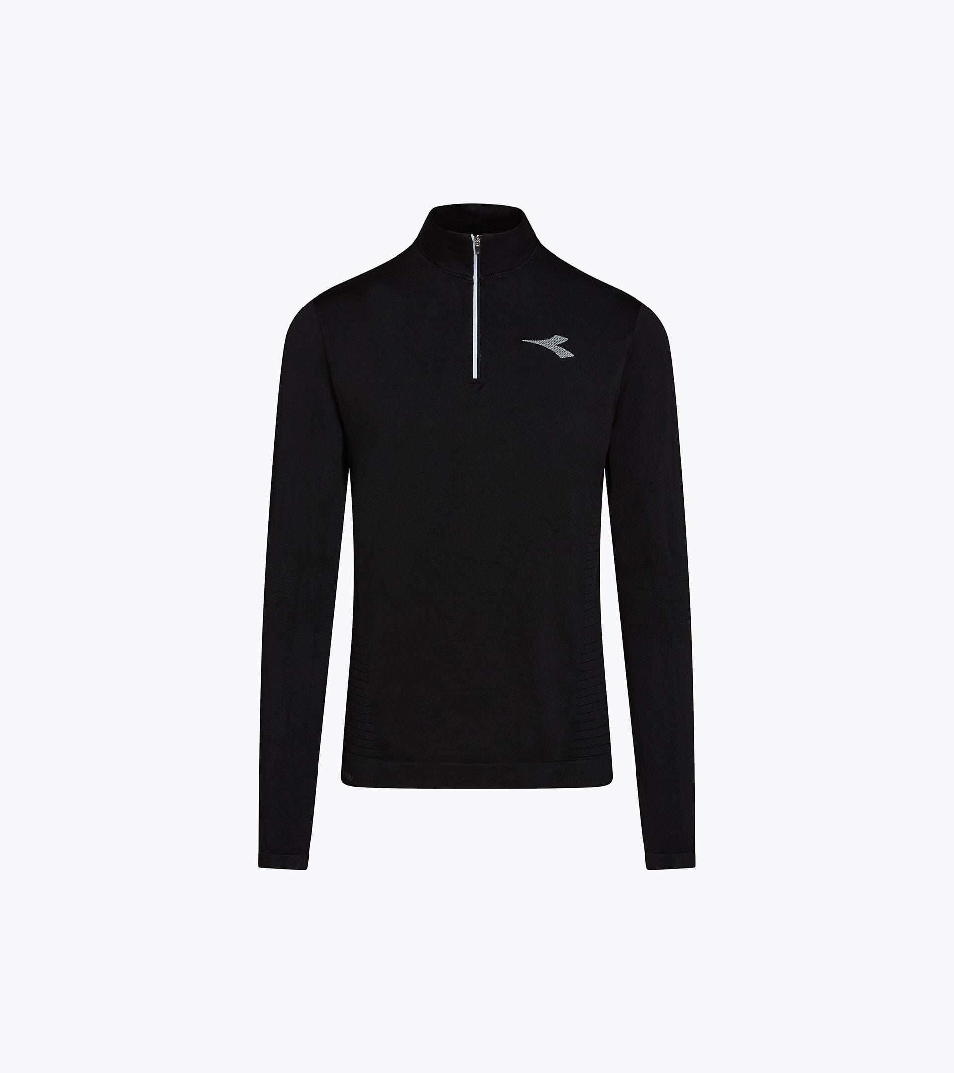 T-shirt technique thermor&eacute;gulateur &agrave; manches longues - Running STRATOUNO - Homme LS T-SHIRT 1/2 ZIP STRATOUNO NOIR - Diadora