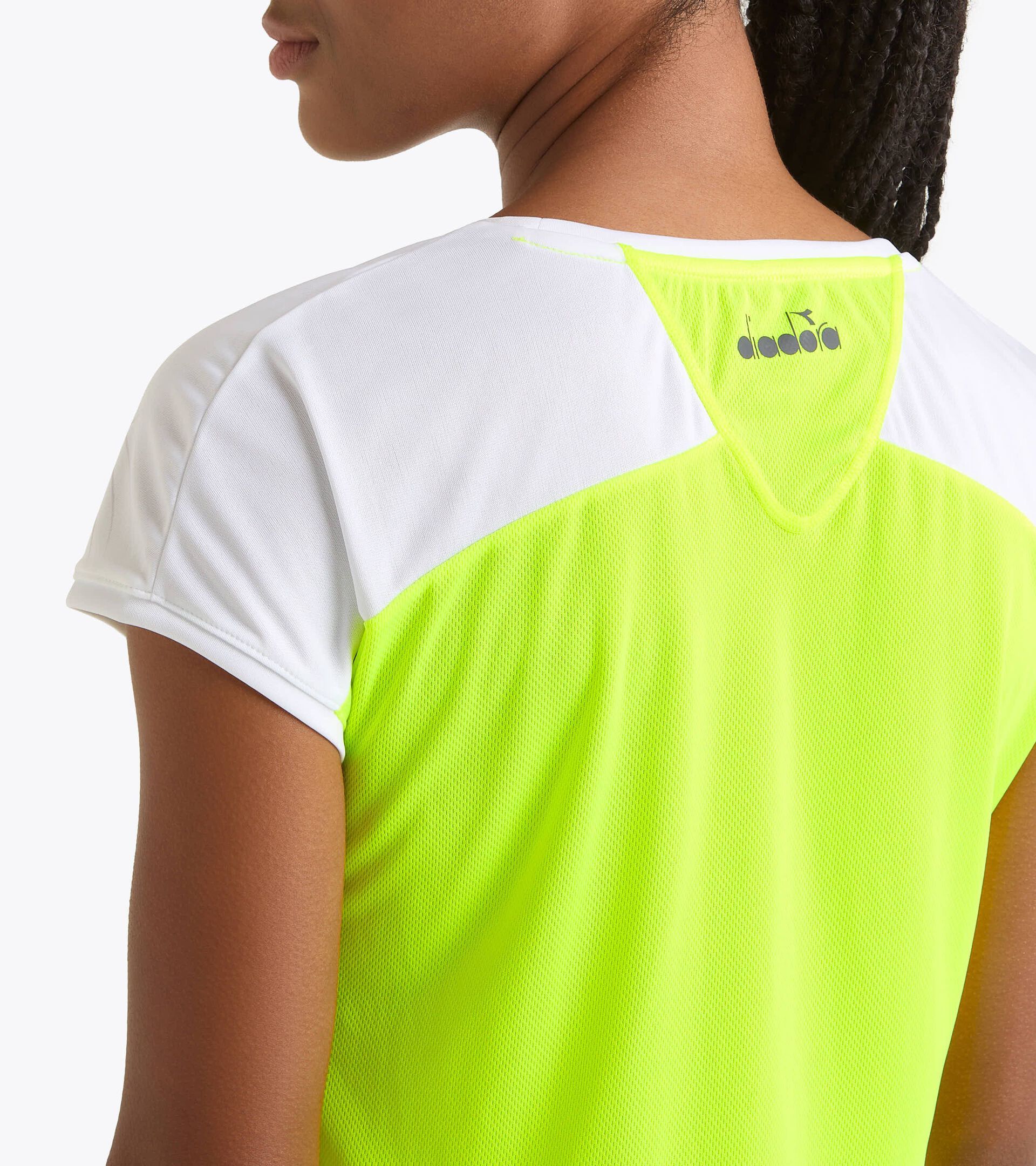 Tennis T-shirt - Women L. T-SHIRT COURT FLUO YELLOW DD - Diadora