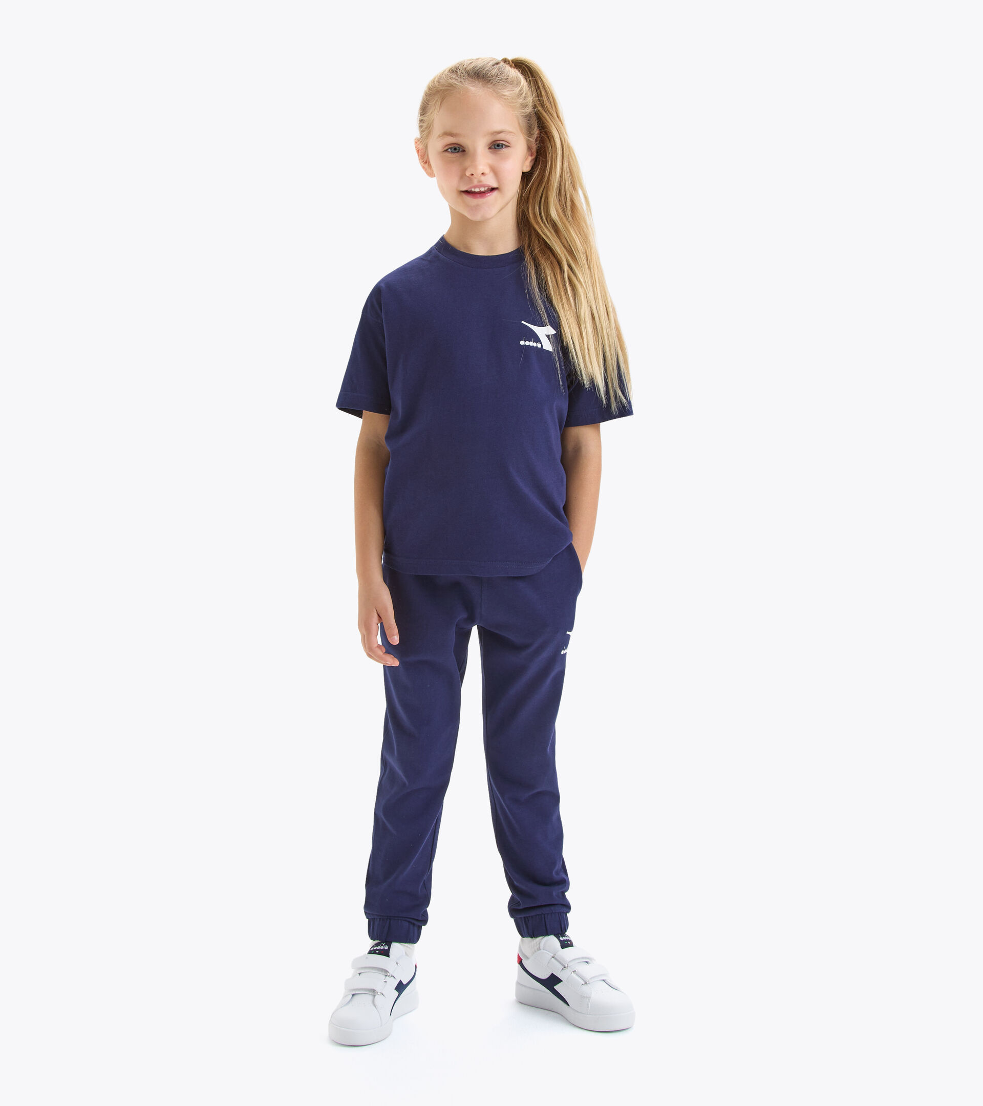 Camiseta de algodón - Niños y niñas
 JU.T-SHIRT SS SL AZUL CHAQUETON - Diadora