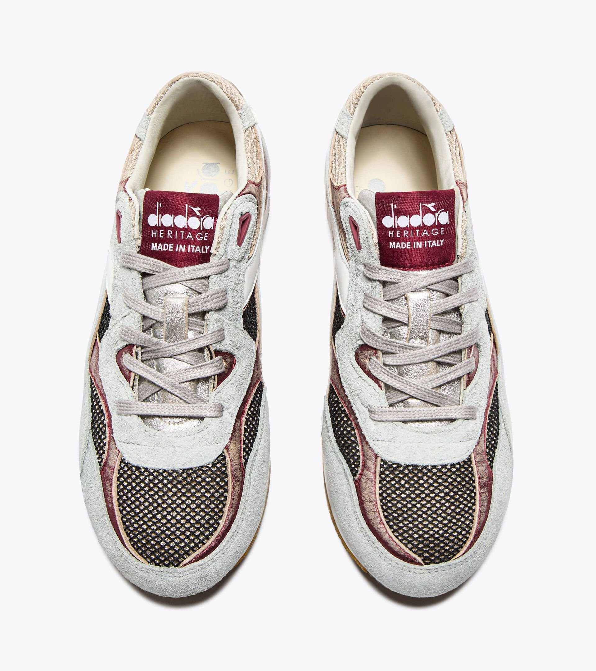 Sneaker Heritage low-profile - Made in Italy - Per ogni genere EQUIPE REVENGE ITALIA USED GRIGIO ALLUMINIO - Diadora