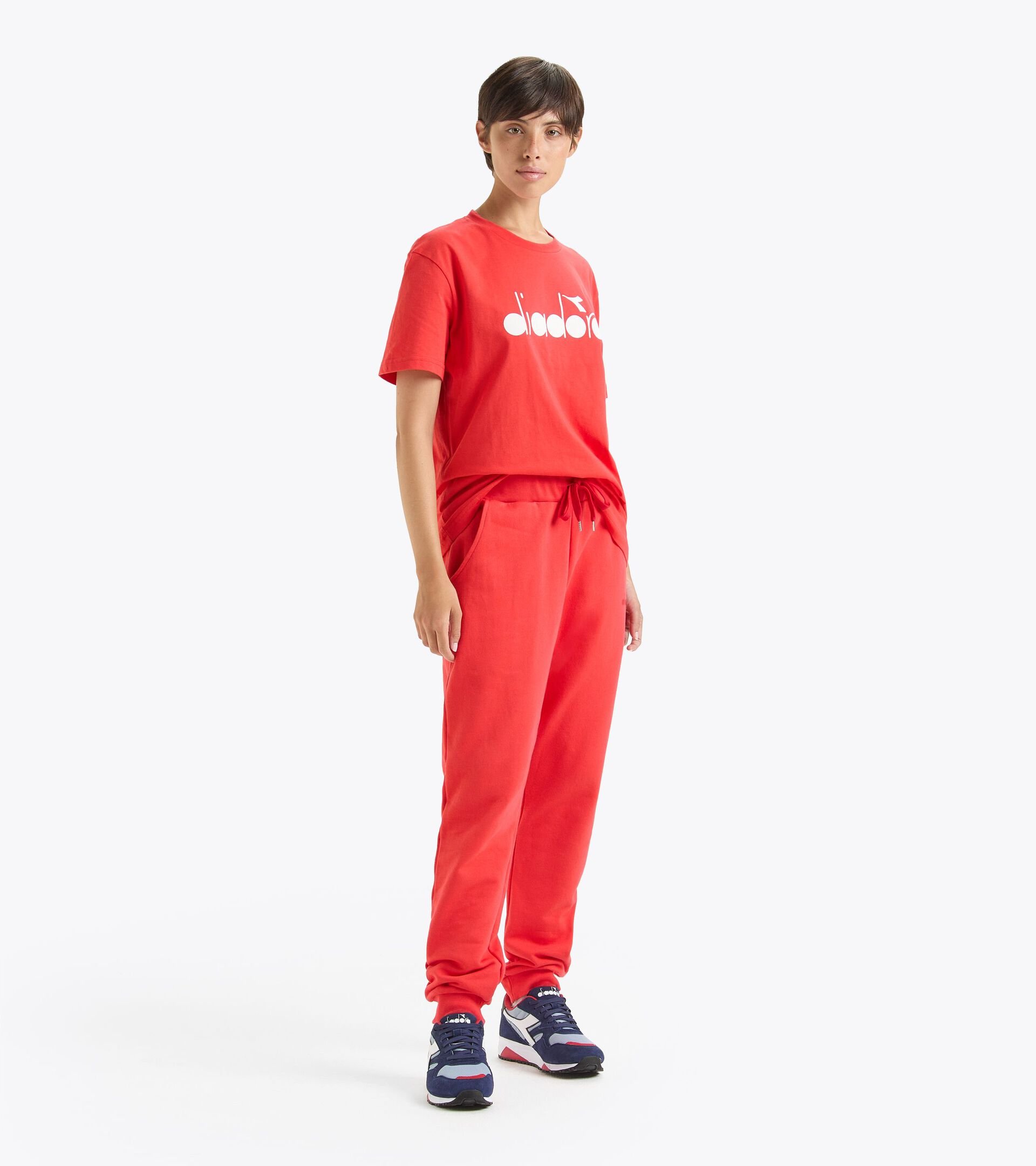 T-shirt - Made in Italy - Gender Neutral T-SHIRT SS LOGO BITTERSWEET RED - Diadora