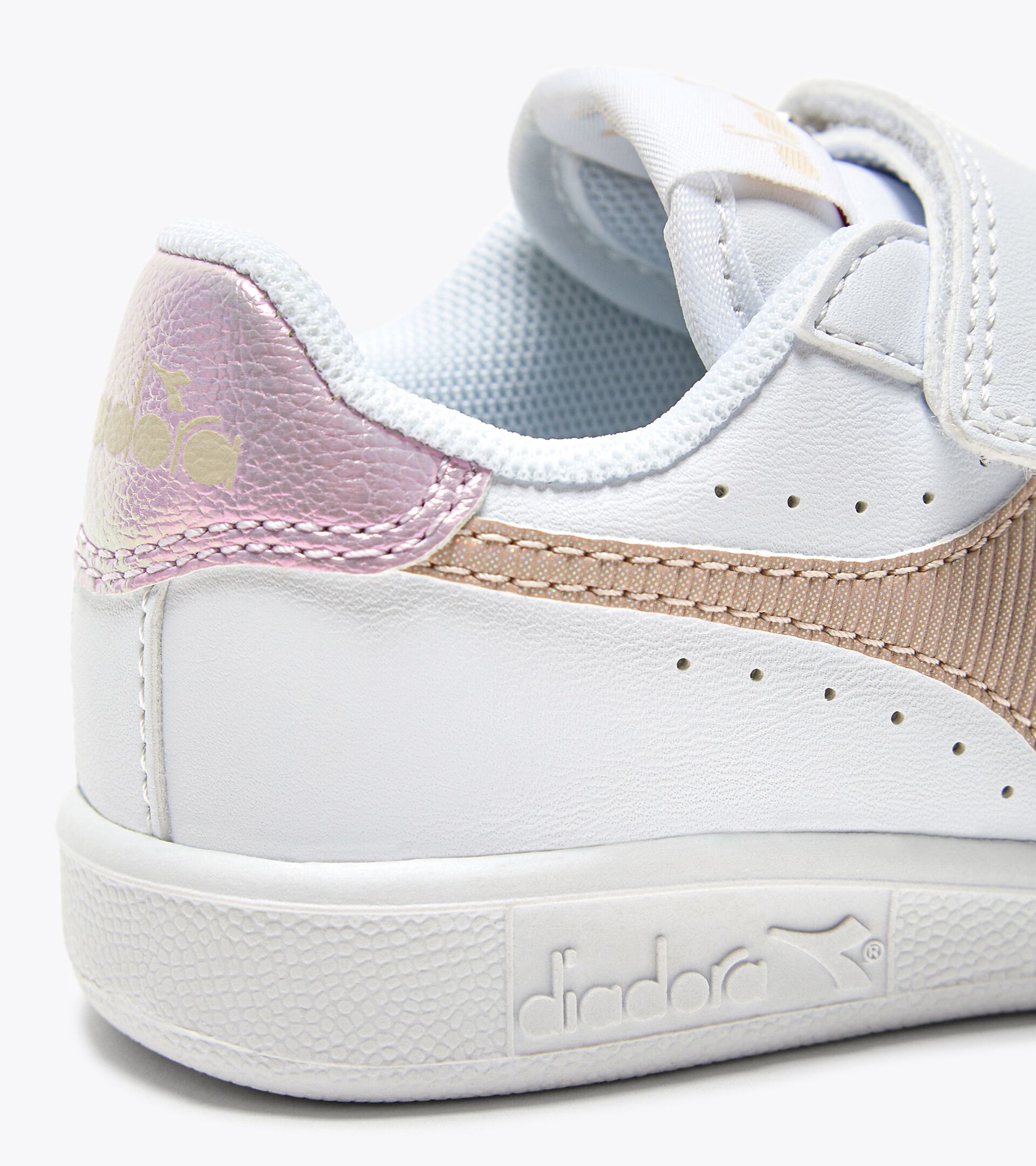 Sports shoes - Toddlers 1-4 years GAME P TD GIRL WHITE/SAND BEIGE - Diadora