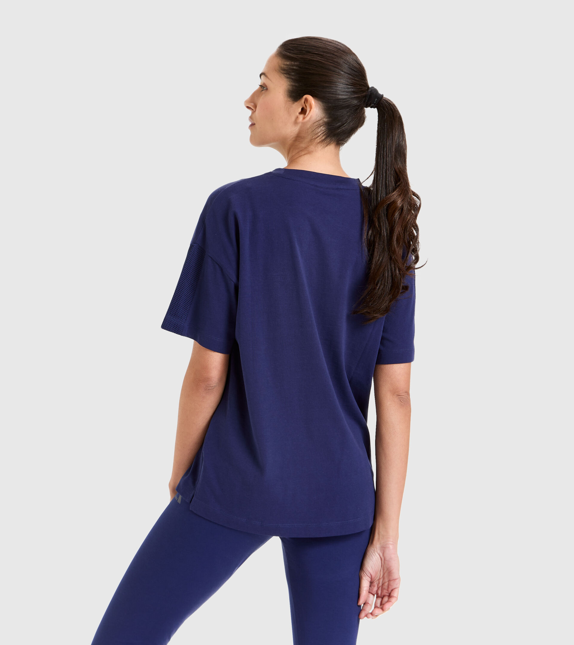 T-shirt de sport en coton - Femme L.T-SHIRT SS FLOSS PROFOND COBALT - Diadora