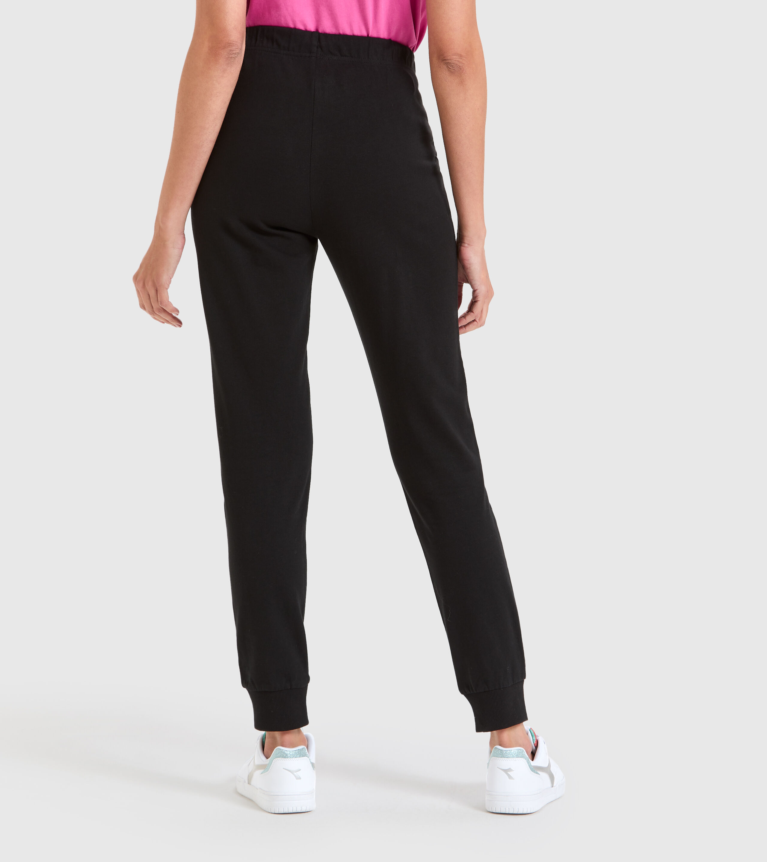 3/4 Length Tight Running Trousers Black/Teaberry Large Details about   Diadora Sport Women's L 