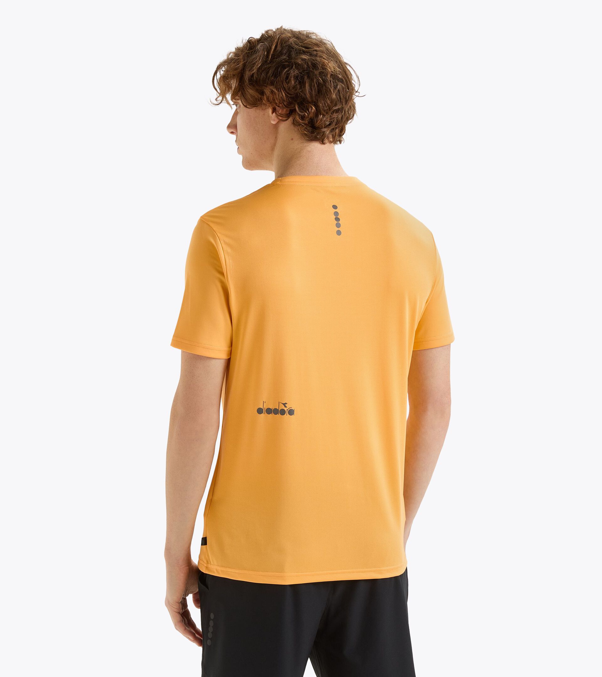 Sportliches T-Shirt - Herren SS T-SHIRT RUN KUMQUAT ORANGE - Diadora