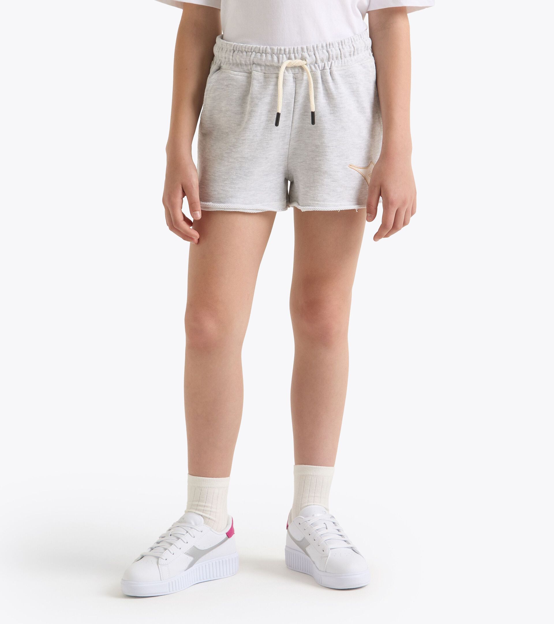 Shorts - Fit comfort - Girl JG. SHORTS  DISTRICT LICHT MITTELGRAU MELANGE - Diadora