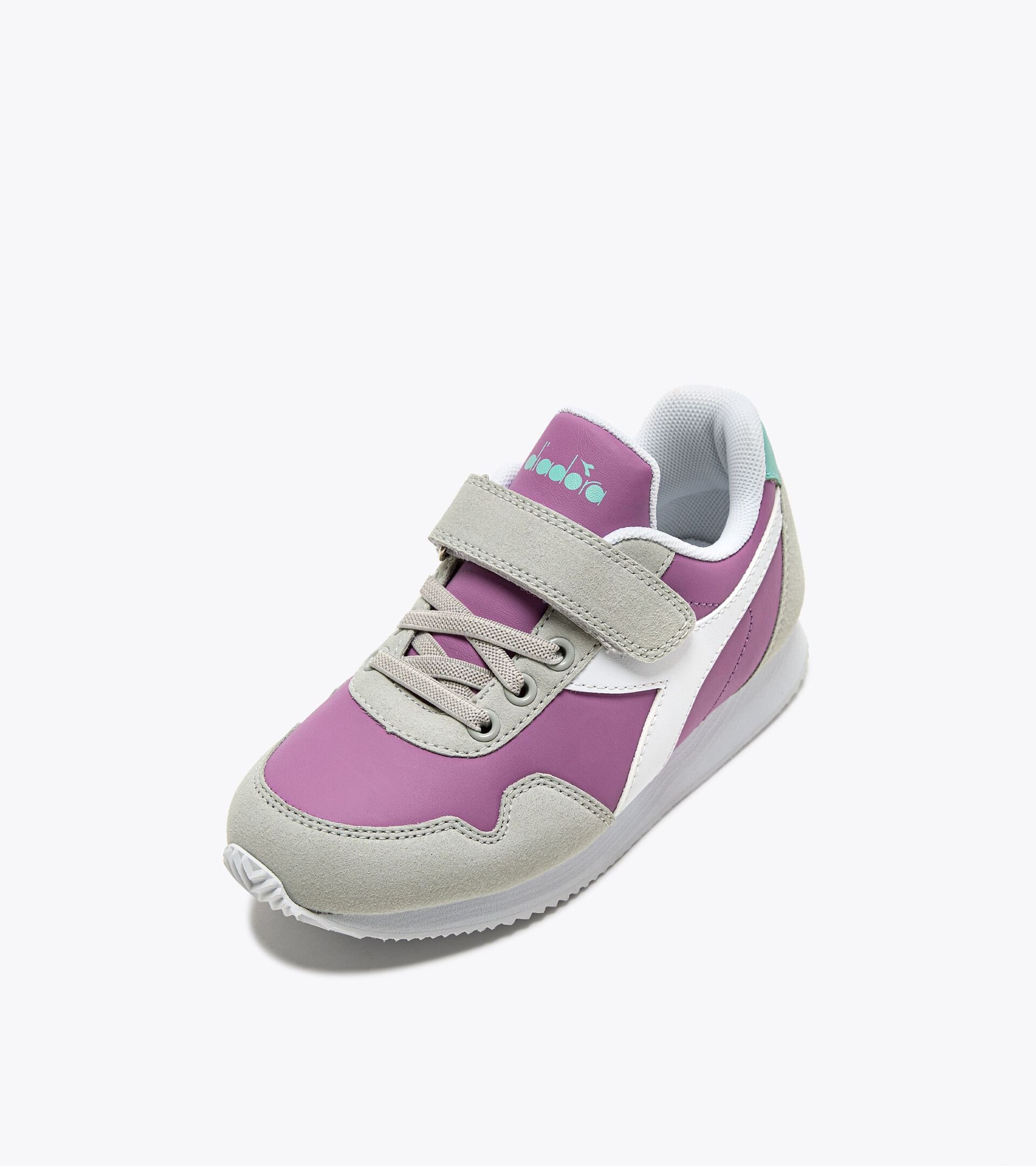 Sports shoes - Kids 4-8 years SIMPLE RUN PS MULBERRY/WHITE - Diadora