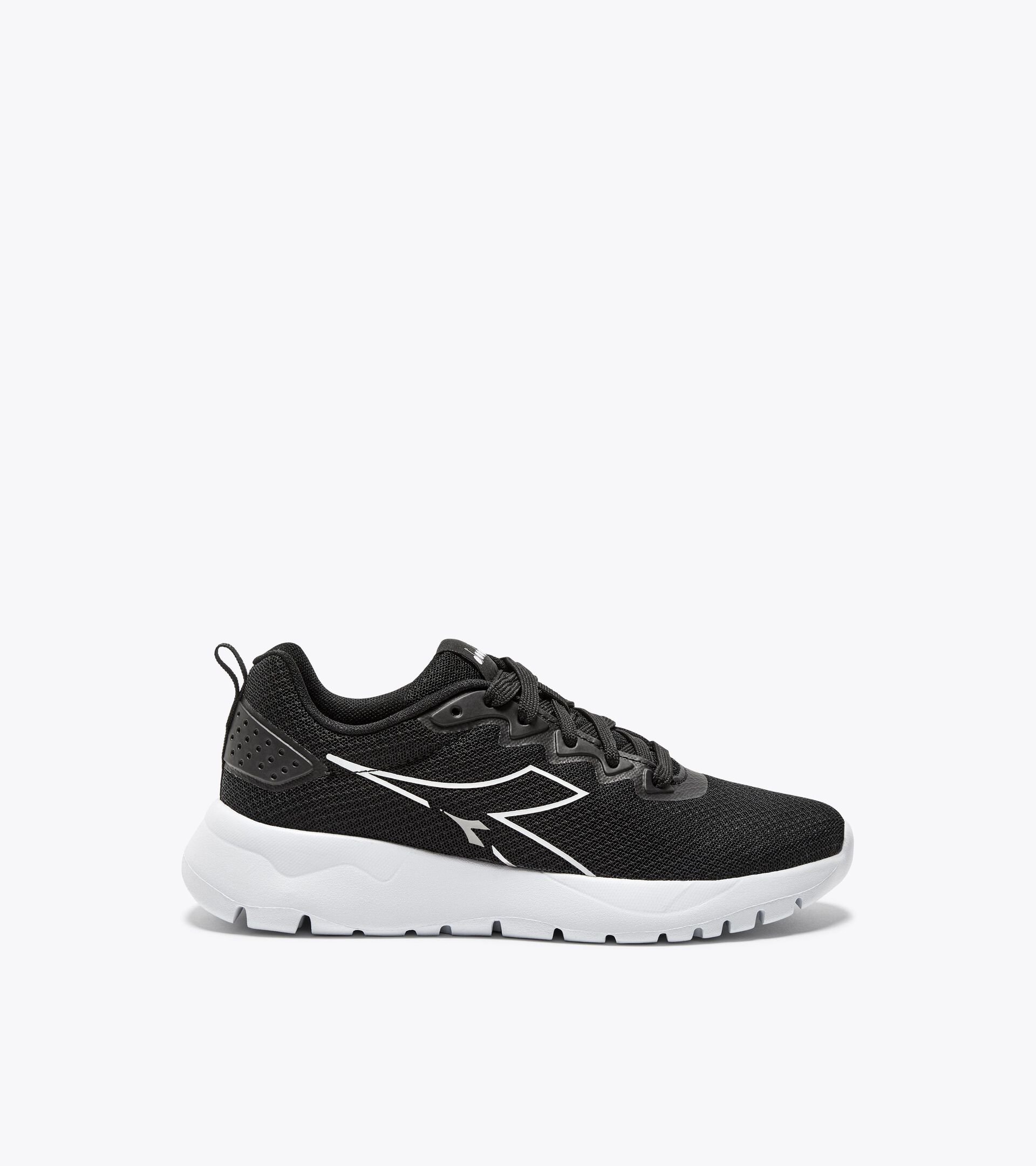 Running shoe -  8 to 16 years old - All-gender EVO RUN GS BLACK /WHITE - Diadora