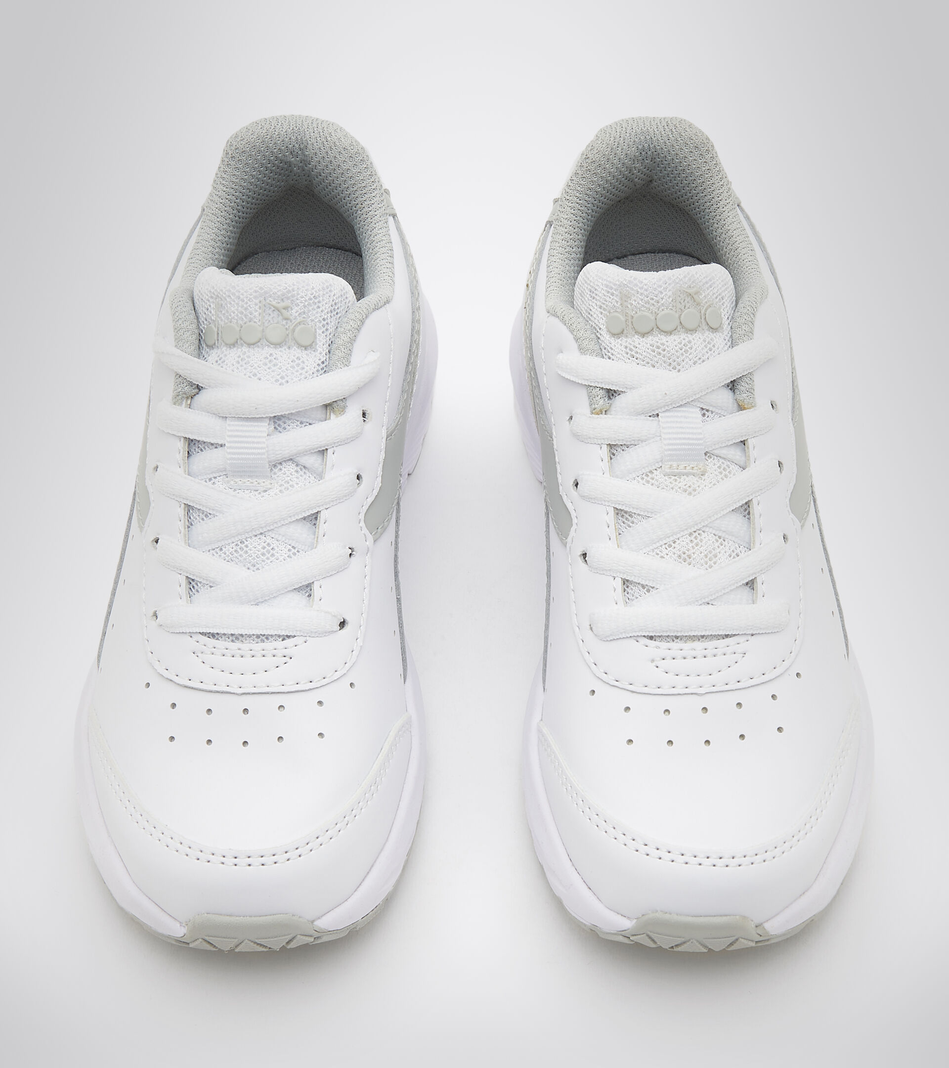 Running shoe - Kids FALCON SL JR WHITE/SILVER - Diadora