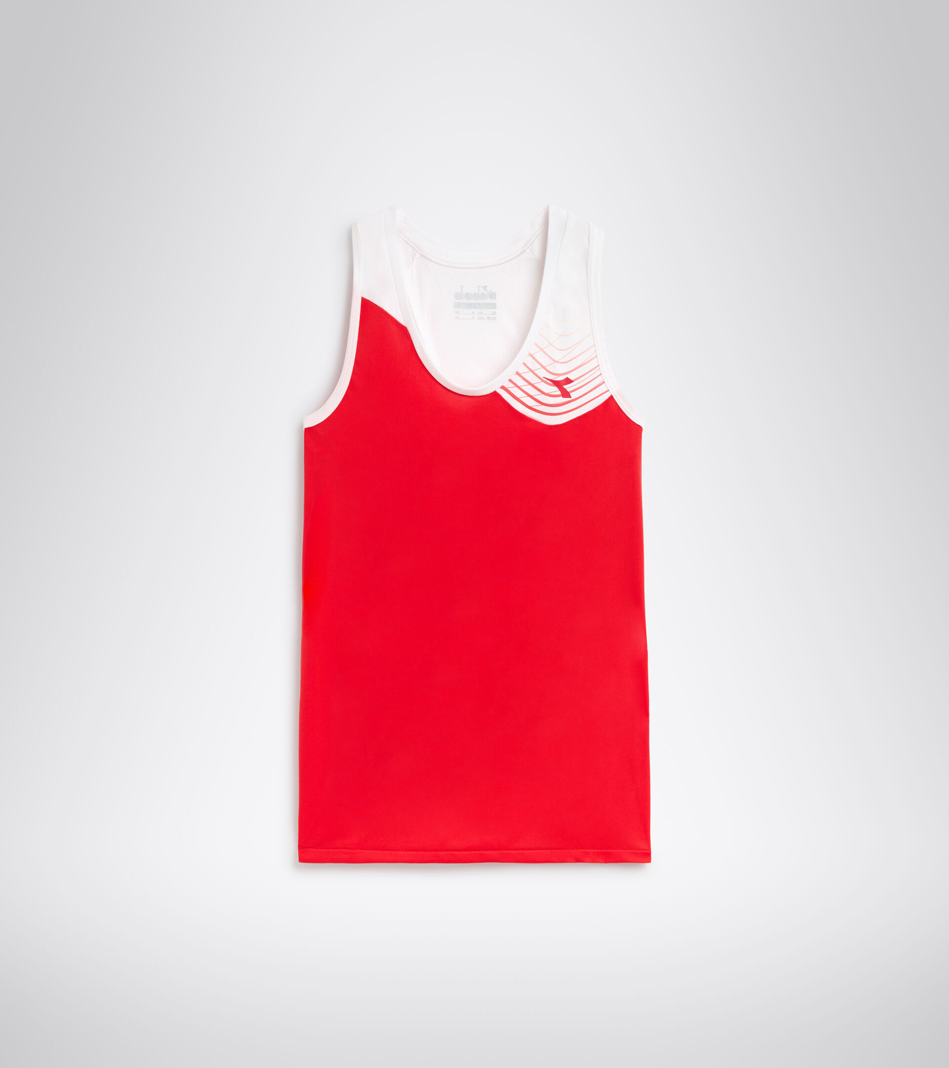 Camiseta de tennis sin mangas - Mujer L. TANK COURT ROJO TOMATE - Diadora
