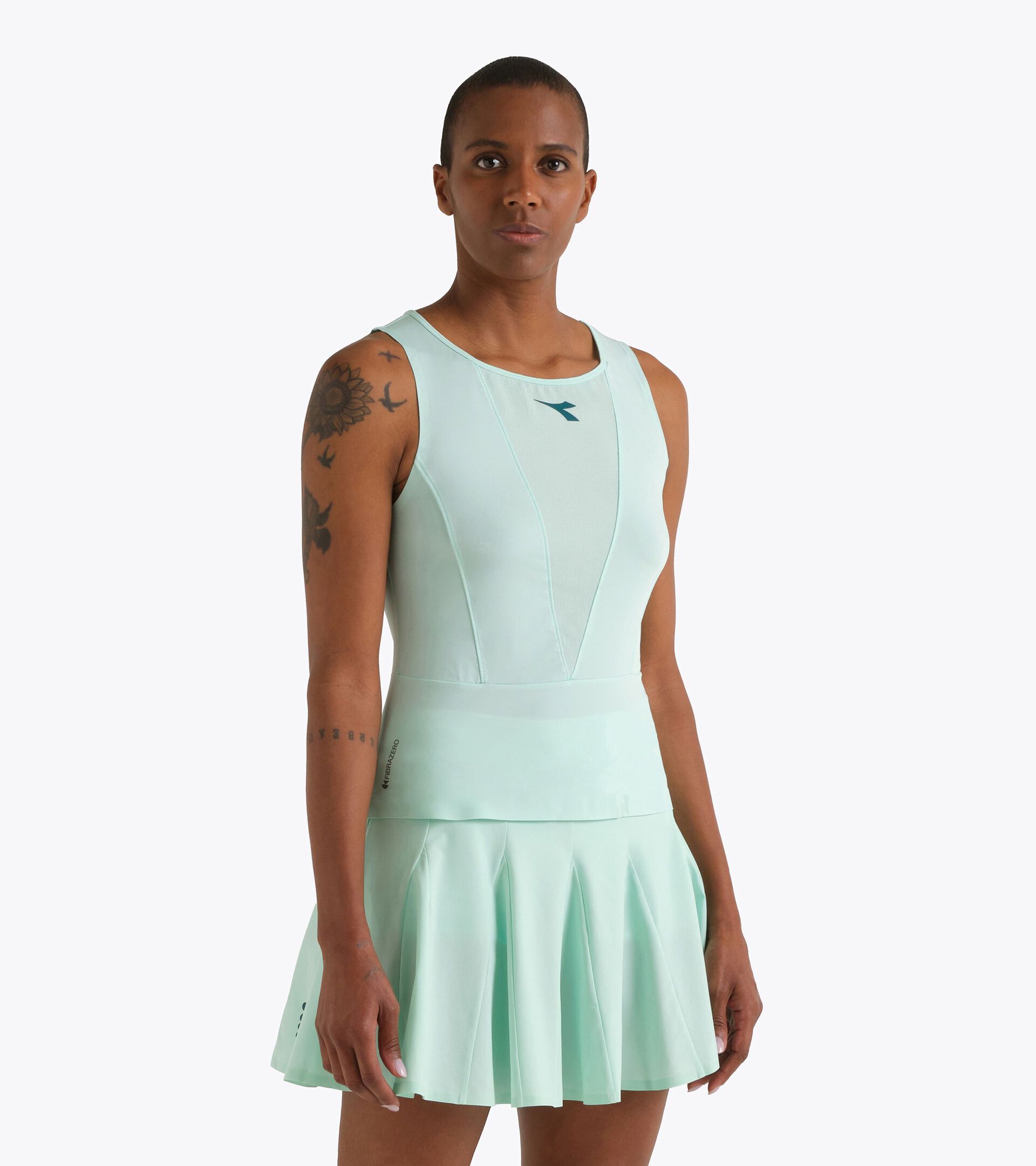 Haut technique avec technologie FIBRAZERO - Comp&eacute;tition - Femme L. TANK MATCH FIBRAZERO BAIE - Diadora