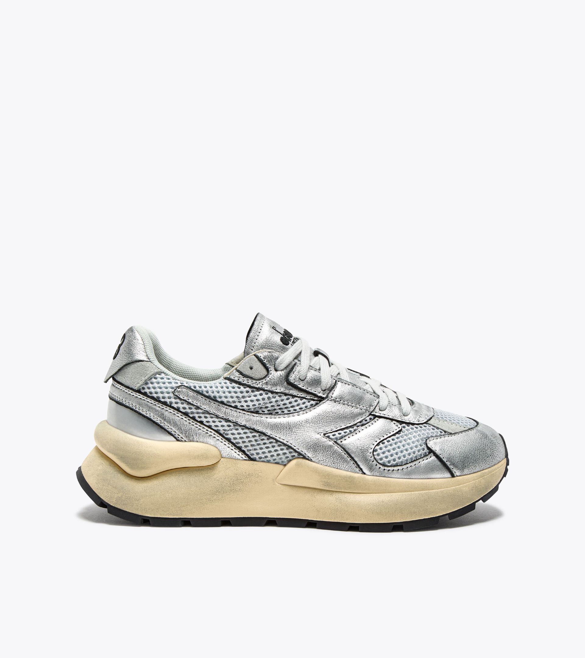 Heritage leather sneaker - Women's MERCURY ELITE SILVER USED WN SILVER METALIZED - Diadora