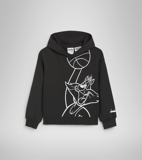JU.HOODIE WB, NOIR Sweat-shirt à capuche - Enfant JU.HOODIE WB NOIR - Diadora