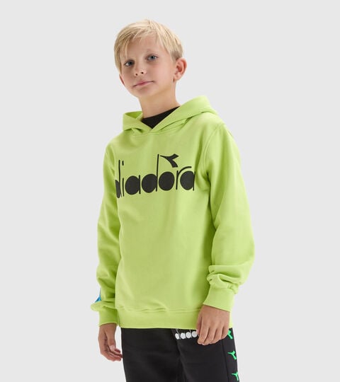 Sweatshirt mit Logo - Kinder JB.HOODIE D LINDE GRUN - Diadora